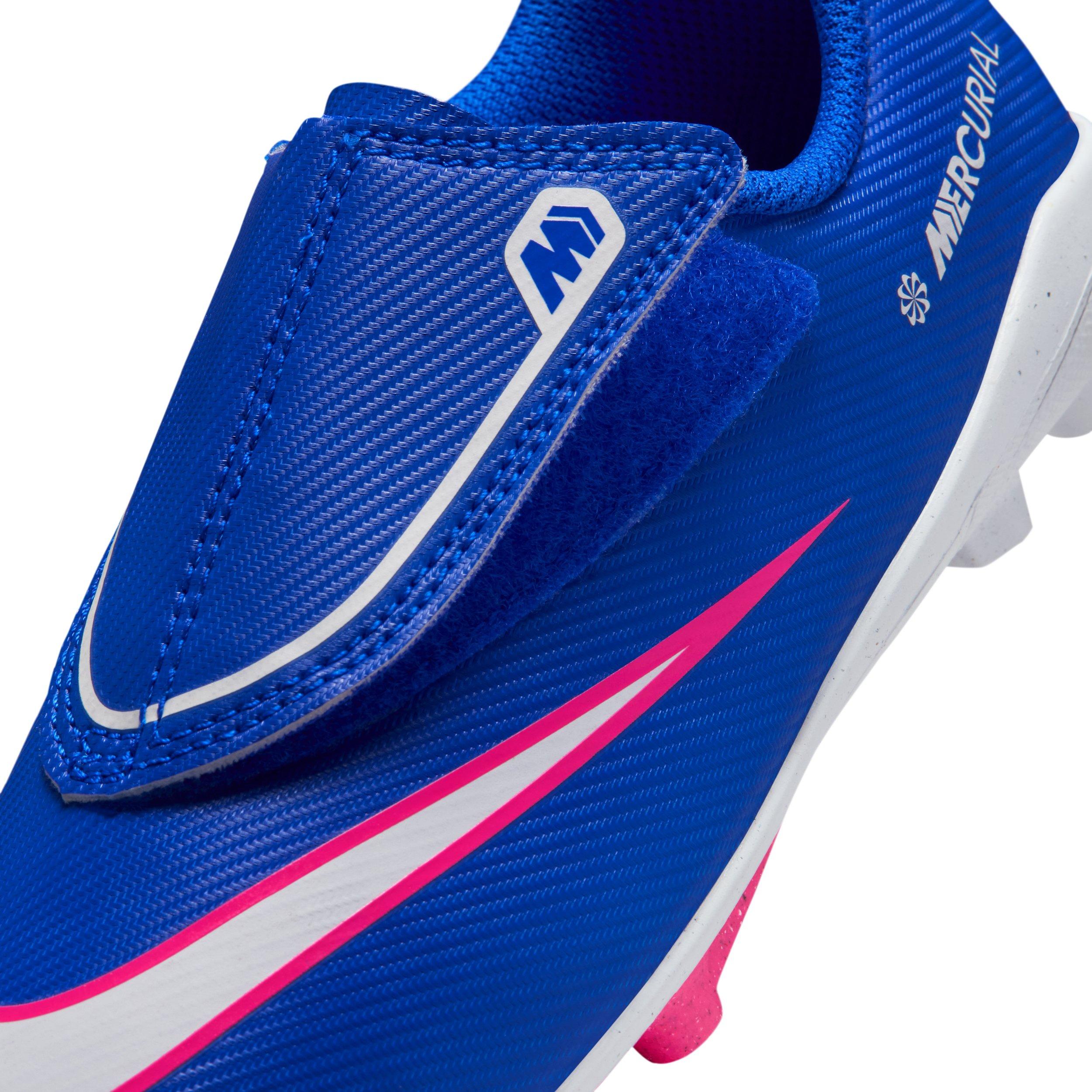 Nike Jr. Mercurial Vapor 16 Club MG "Racer Blue/White" Preschool Kids' Soccer Cleat - BLUE/WHITE Thumbnail View 8