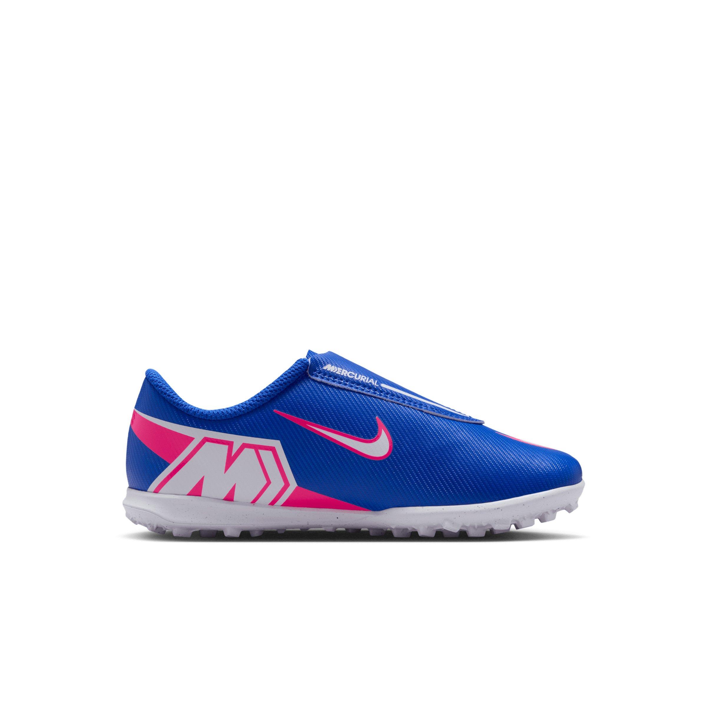 Nike Jr. Mercurial Vapor 16 Club Turf "Racer Blue/White" Preschool Kids' Soccer Shoe - BLUE/WHITE Thumbnail View 1