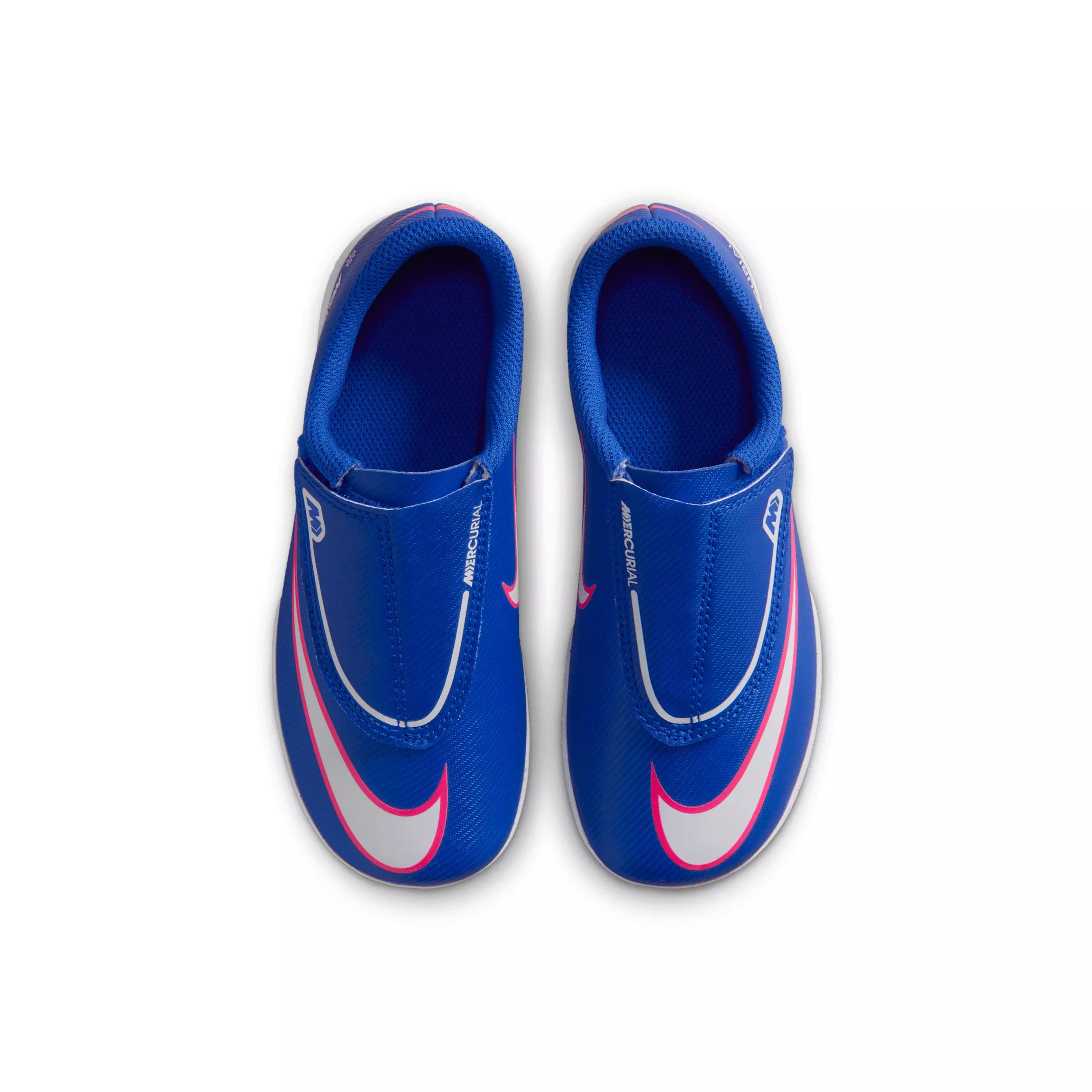 Nike Jr. Mercurial Vapor 16 Club Turf "Racer Blue/White" Preschool Kids' Soccer Shoe - BLUE/WHITE