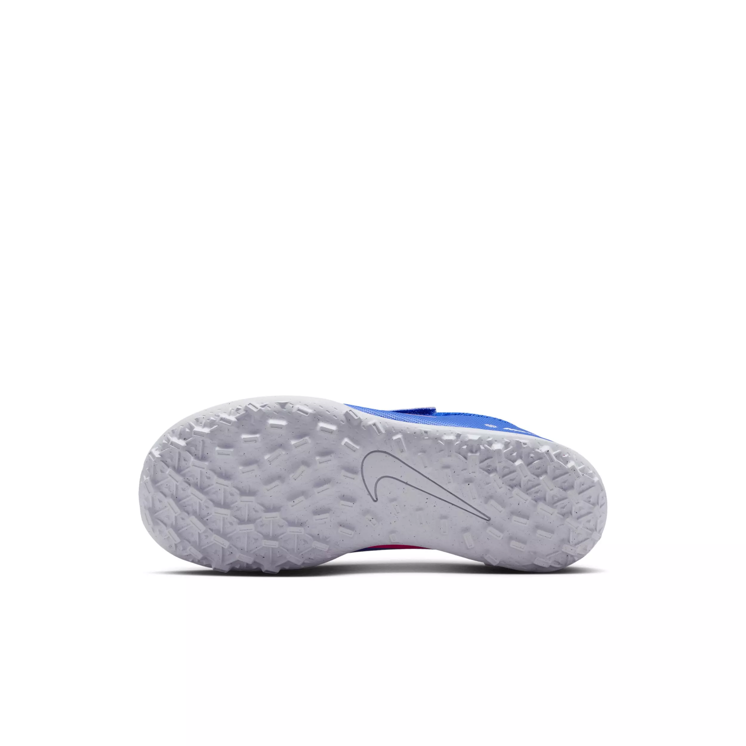 Nike Jr. Mercurial Vapor 16 Club Turf "Racer Blue/White" Preschool Kids' Soccer Shoe - BLUE/WHITE