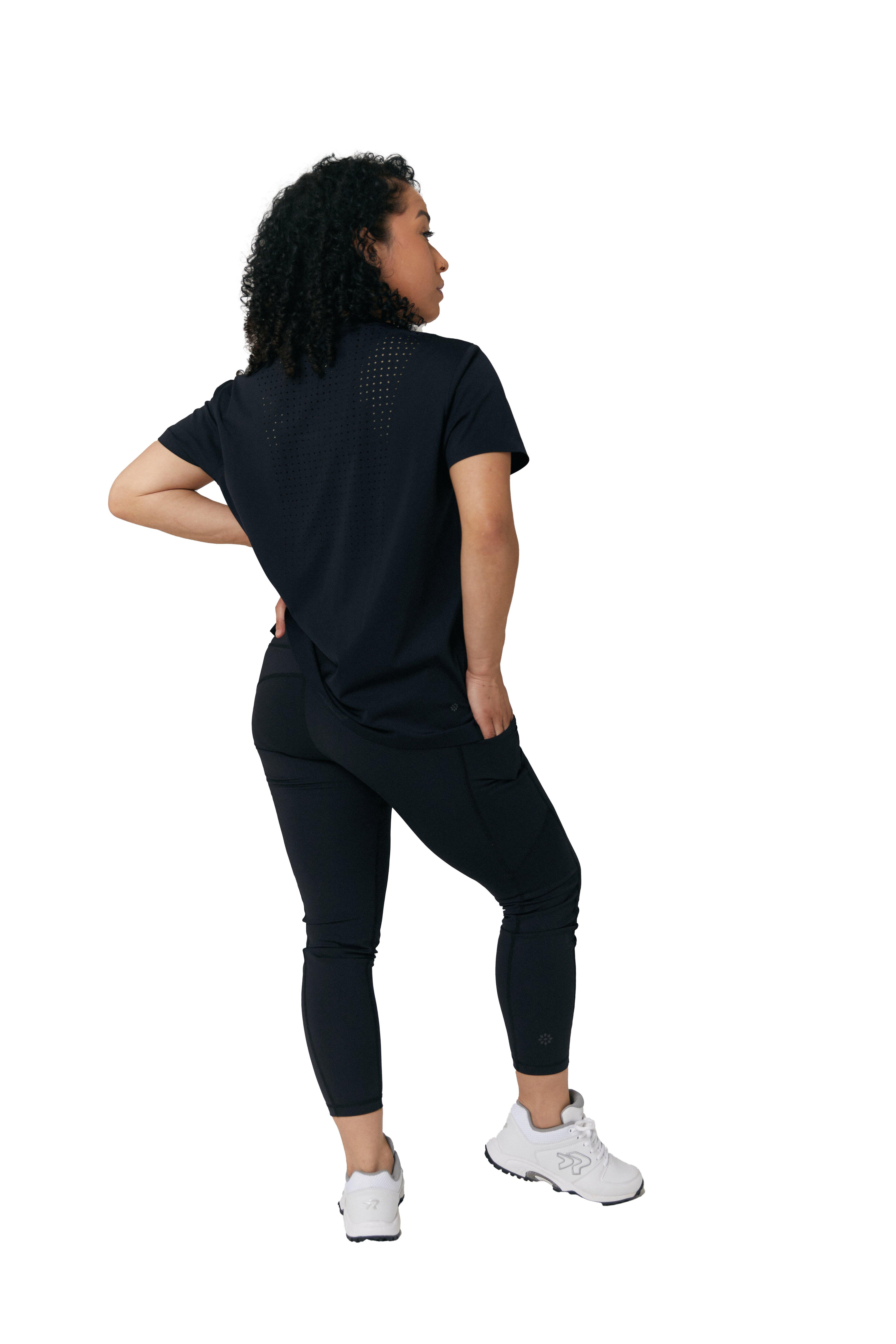 RIP-IT Women's Short Sleeve Training Top - Black - BLACK Thumbnail View 2