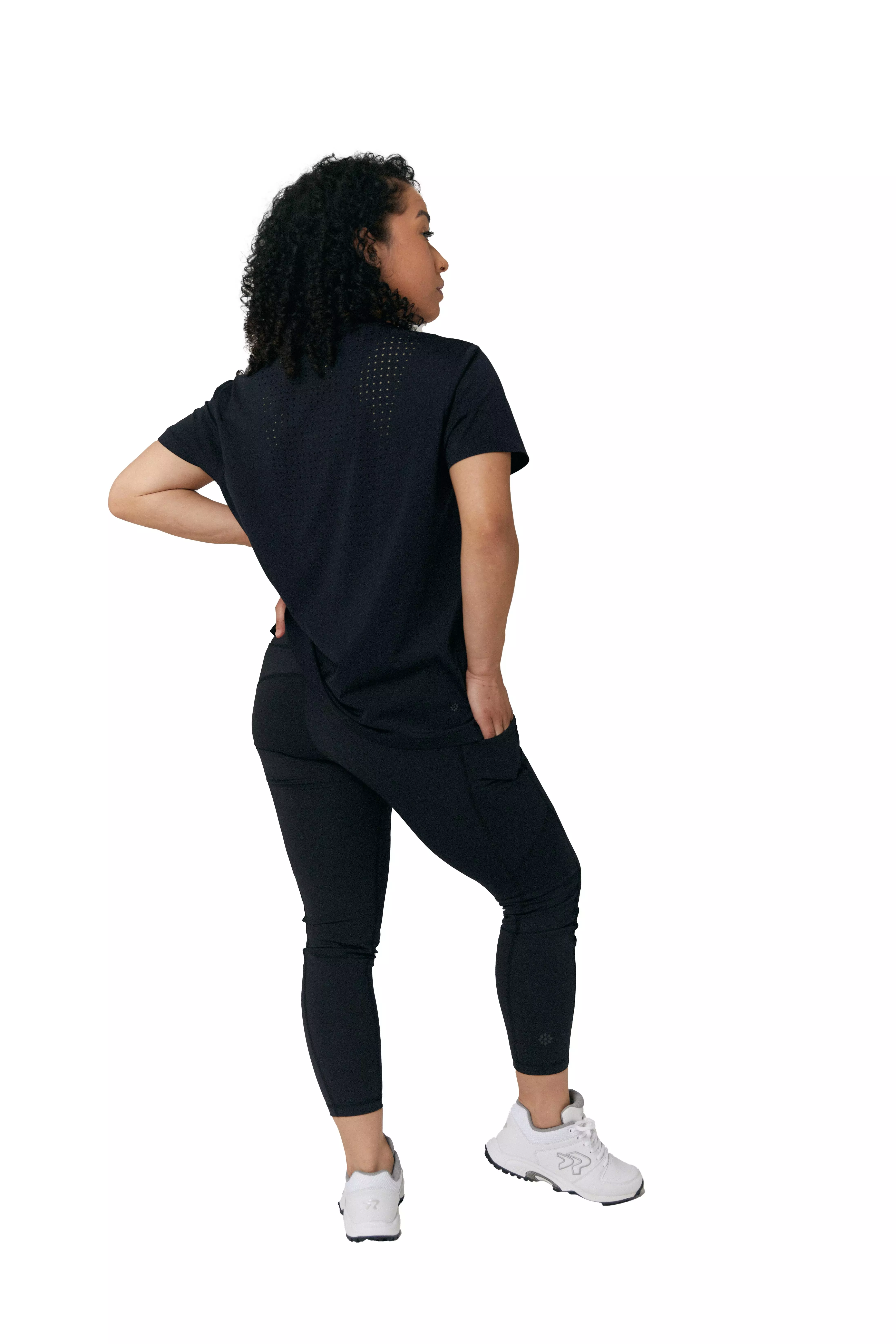 RIP-IT Women's Short Sleeve Training Top - Black - BLACK