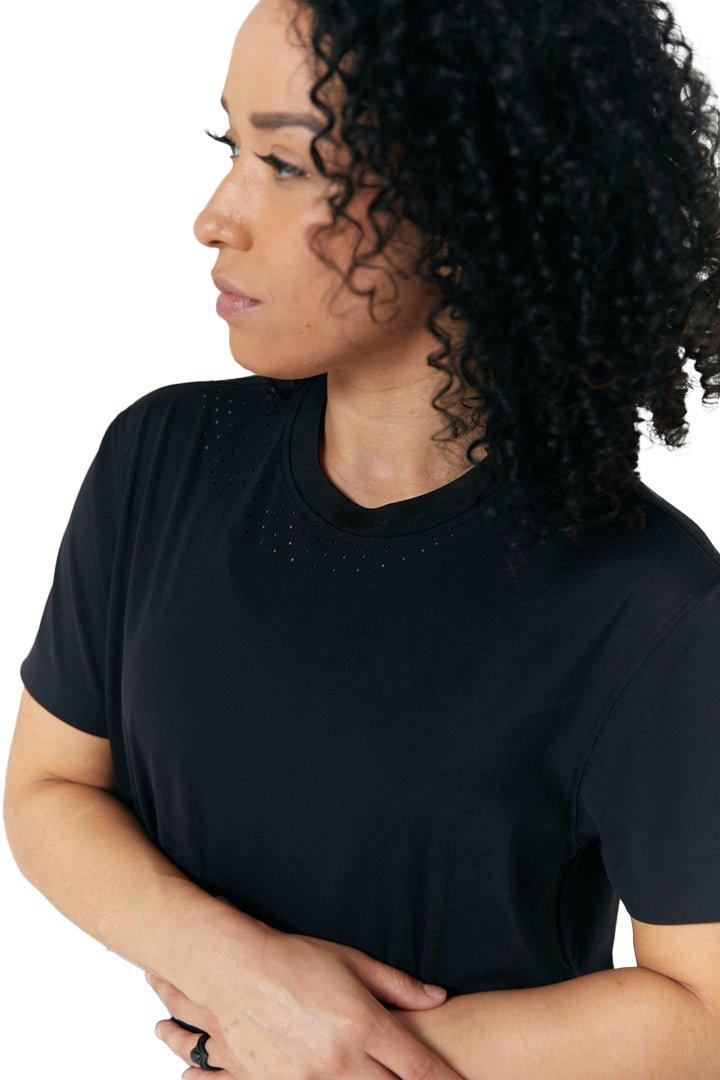 RIP-IT Women's Short Sleeve Training Top - Black - BLACK Thumbnail View 3