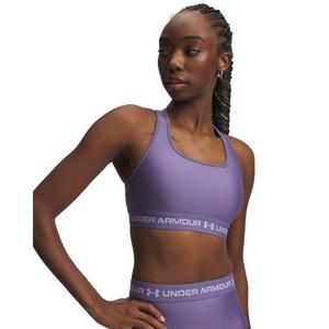 Under Armour Women's Crossback Mid Medium-Support Sports Bra - Purple