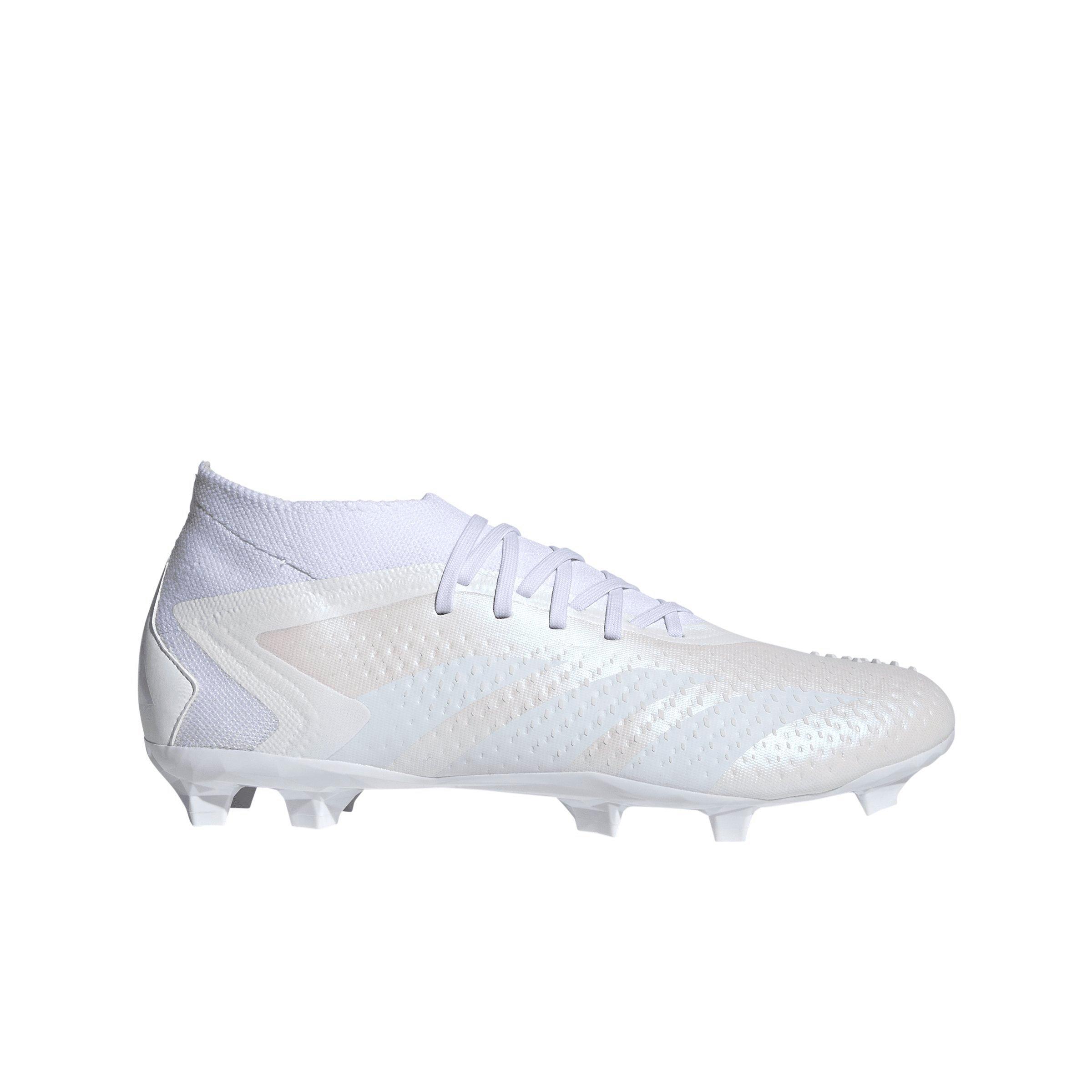 adidas Predator Accuracy.2 Firm Ground "Ftwr White/Ftwr White/Core Black" Men's Soccer Cleat - WHITE/WHITE/BLACK Thumbnail View 1