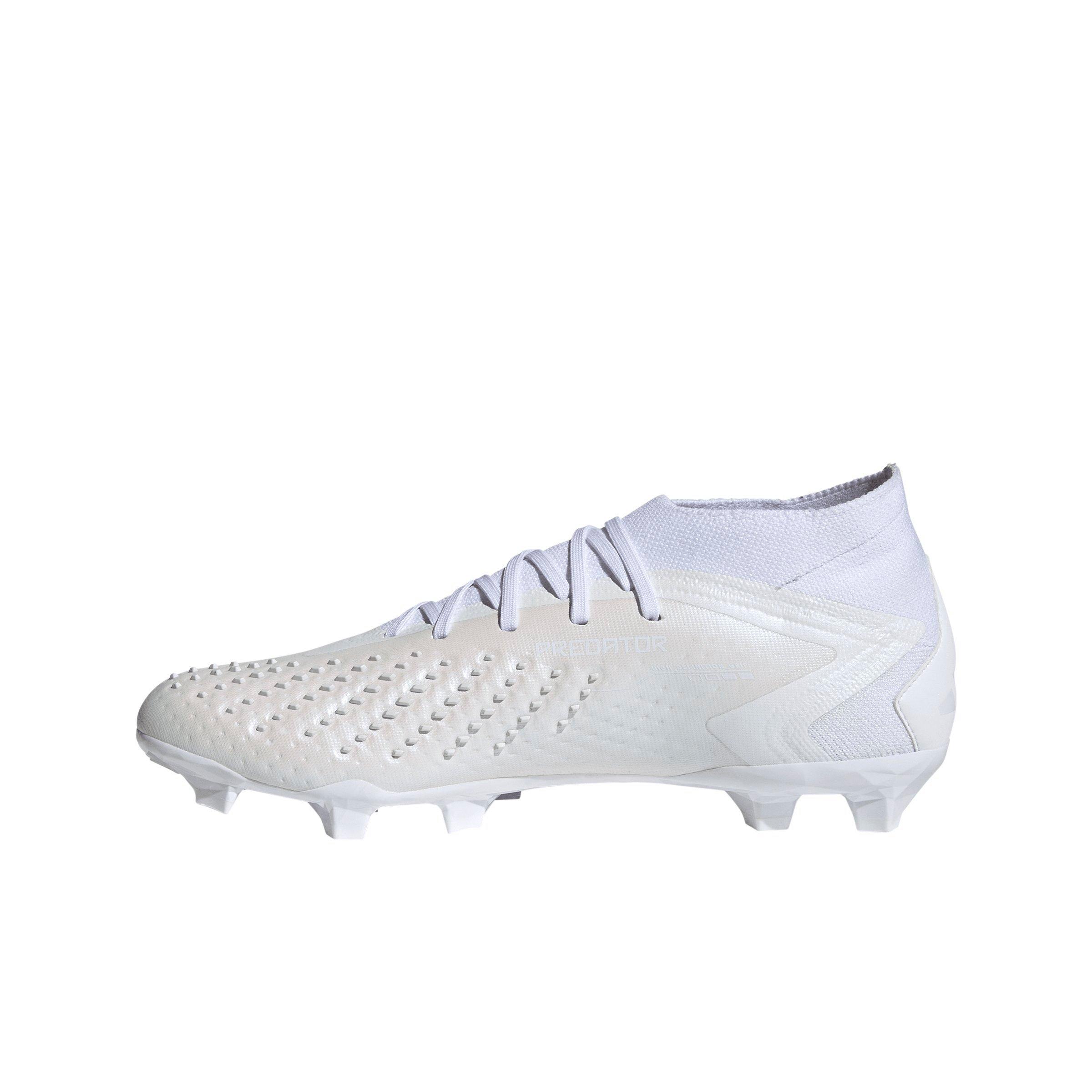 adidas Predator Accuracy.2 Firm Ground "Ftwr White/Ftwr White/Core Black" Men's Soccer Cleat - WHITE/WHITE/BLACK Thumbnail View 2