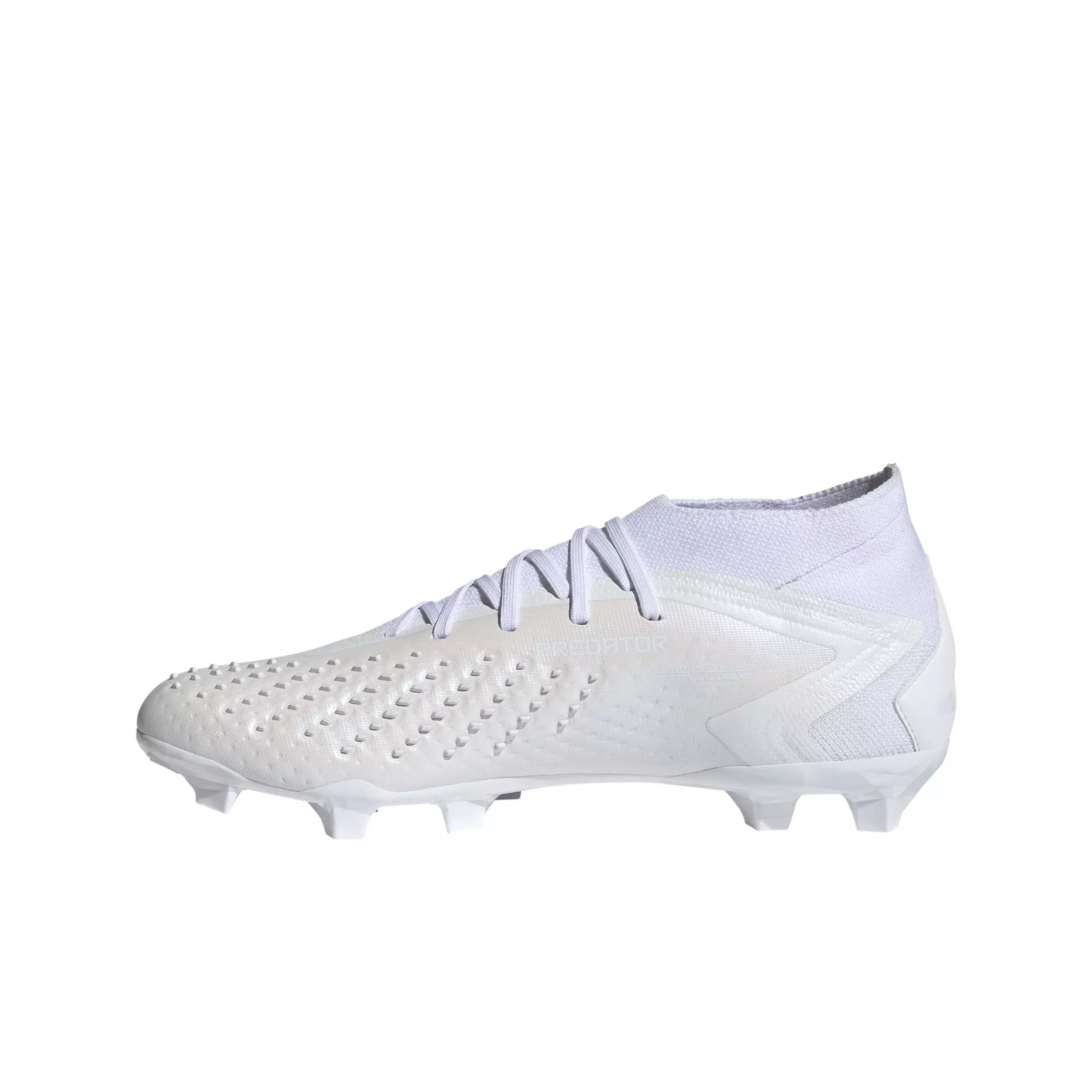 adidas Predator Accuracy.2 Firm Ground "Ftwr White/Ftwr White/Core Black" Men's Soccer Cleat - WHITE/WHITE/BLACK