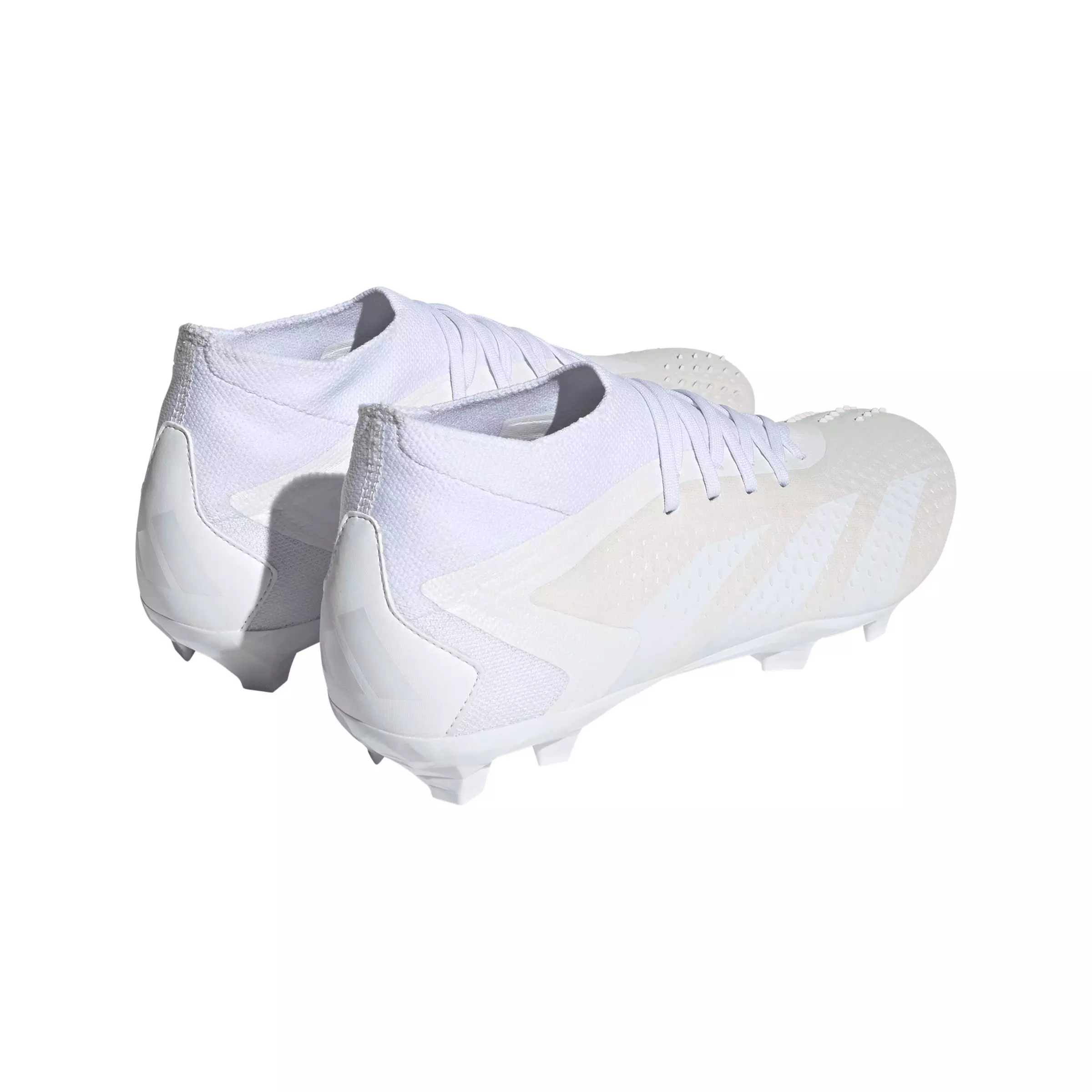 adidas Predator Accuracy.2 Firm Ground "Ftwr White/Ftwr White/Core Black" Men's Soccer Cleat - WHITE/WHITE/BLACK