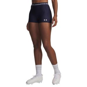 Under Armour Women's HeatGear Shorty 3" Shorts - Navy/White