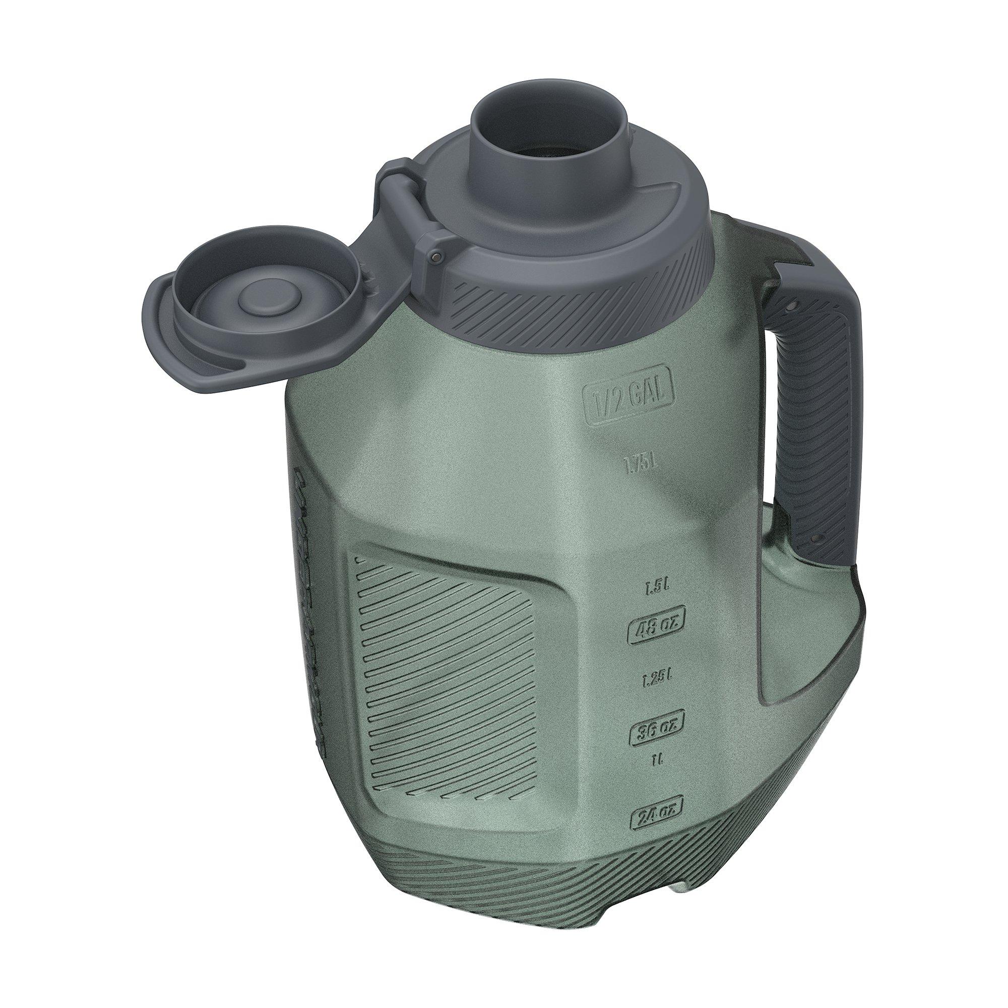 Under Armour Sideline 1/2 Gallon Jug Water Bottle - Green/Grey - GREEN/GREY