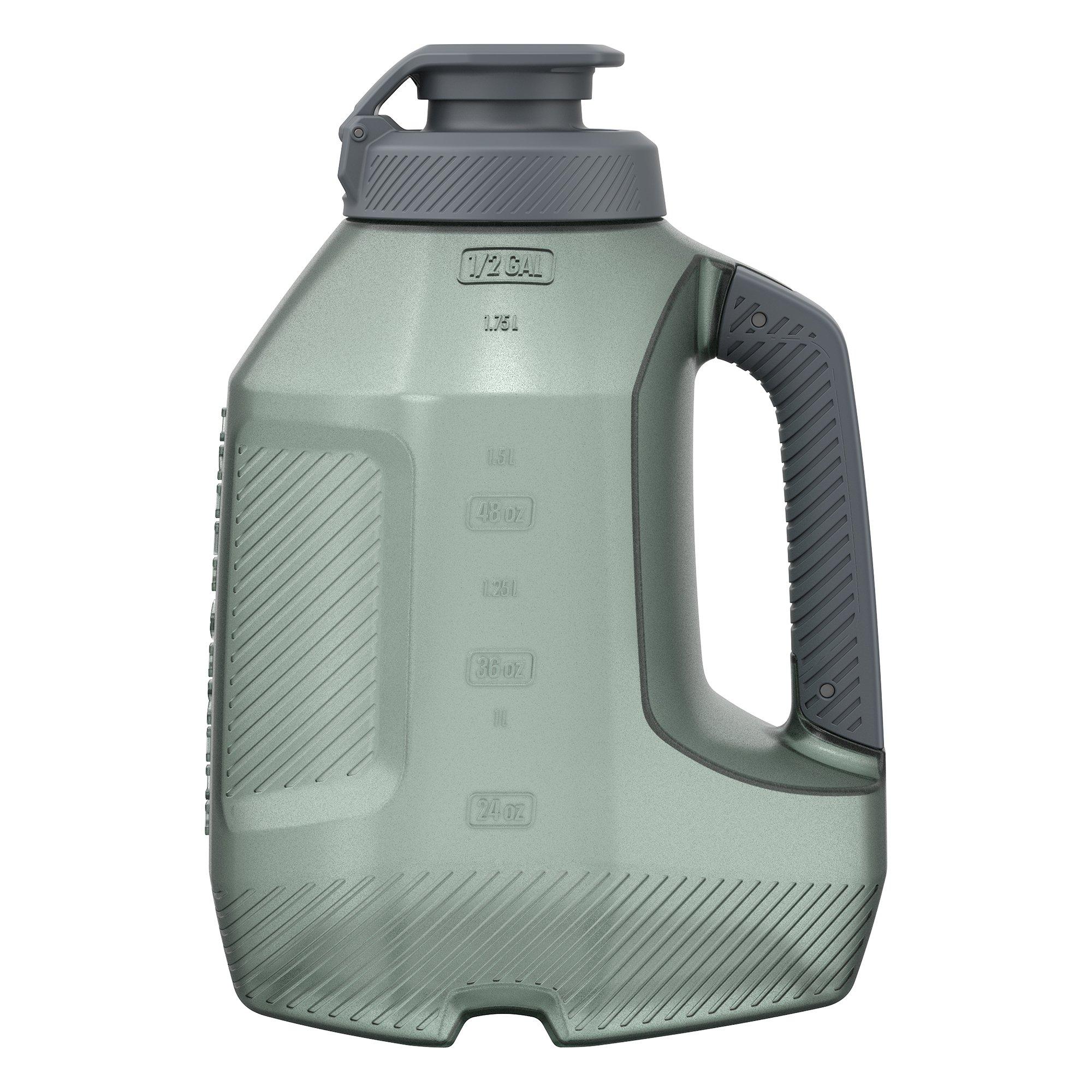 Under Armour Sideline 1/2 Gallon Jug Water Bottle - Green/Grey - GREEN/GREY