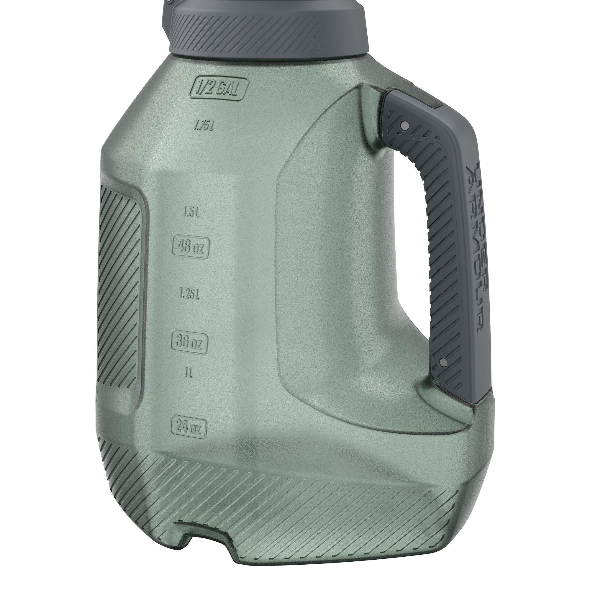 Under Armour Sideline 1/2 Gallon Jug Water Bottle - Green/Grey - GREEN/GREY