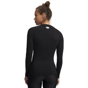 Under Armour Women's HeatGear Compression Long Sleeve - Black/White