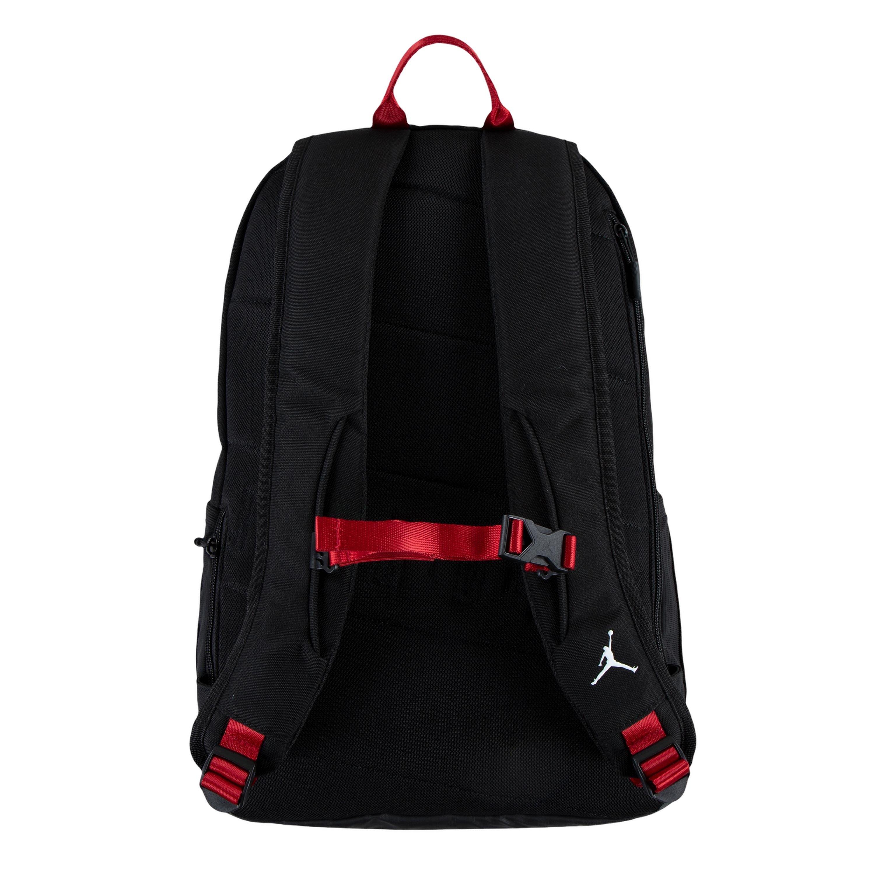 Jordan Air Patrol Backpack - Black/Red for sale online | eBay Nike Air Patrol Unisex Backpack Black Red main image 1