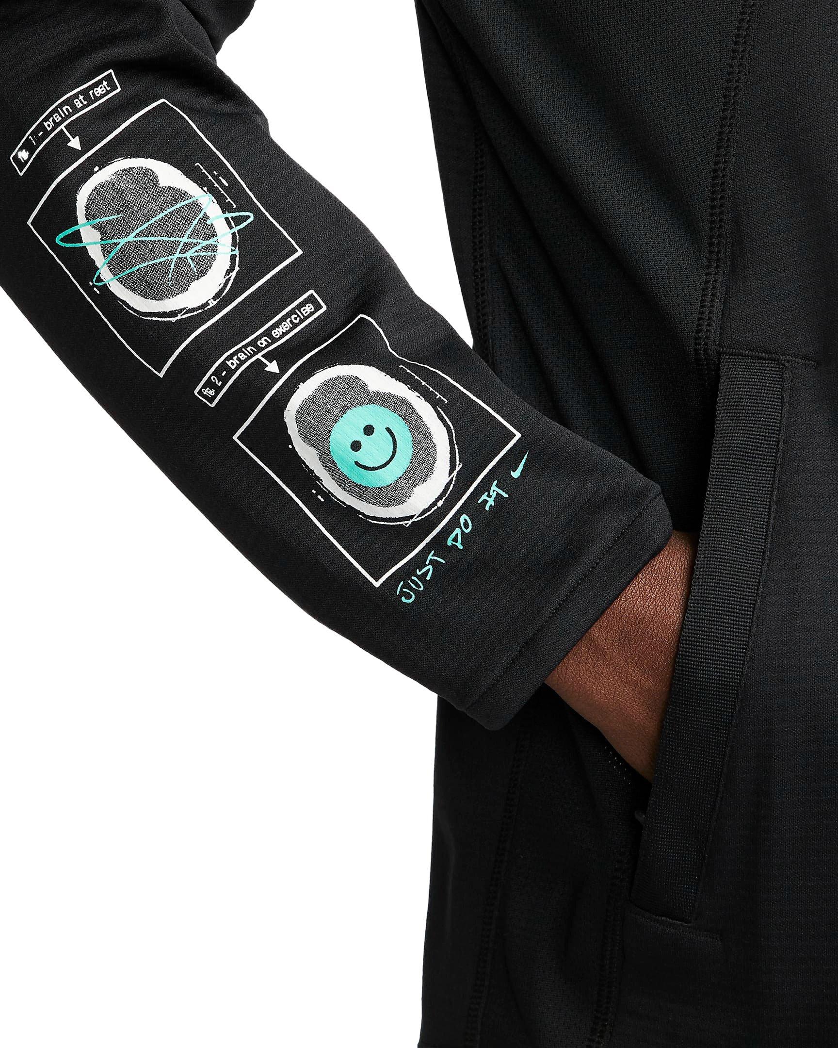 Nike Men's Windrunner DYE Running Jacket - BLACK Thumbnail View 6