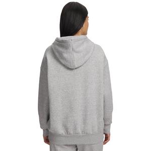 Under Armour Women's Icon Fleece Oversized Hoodie - Grey/White