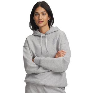 Under Armour Women's Icon Fleece Oversized Hoodie - Grey/White