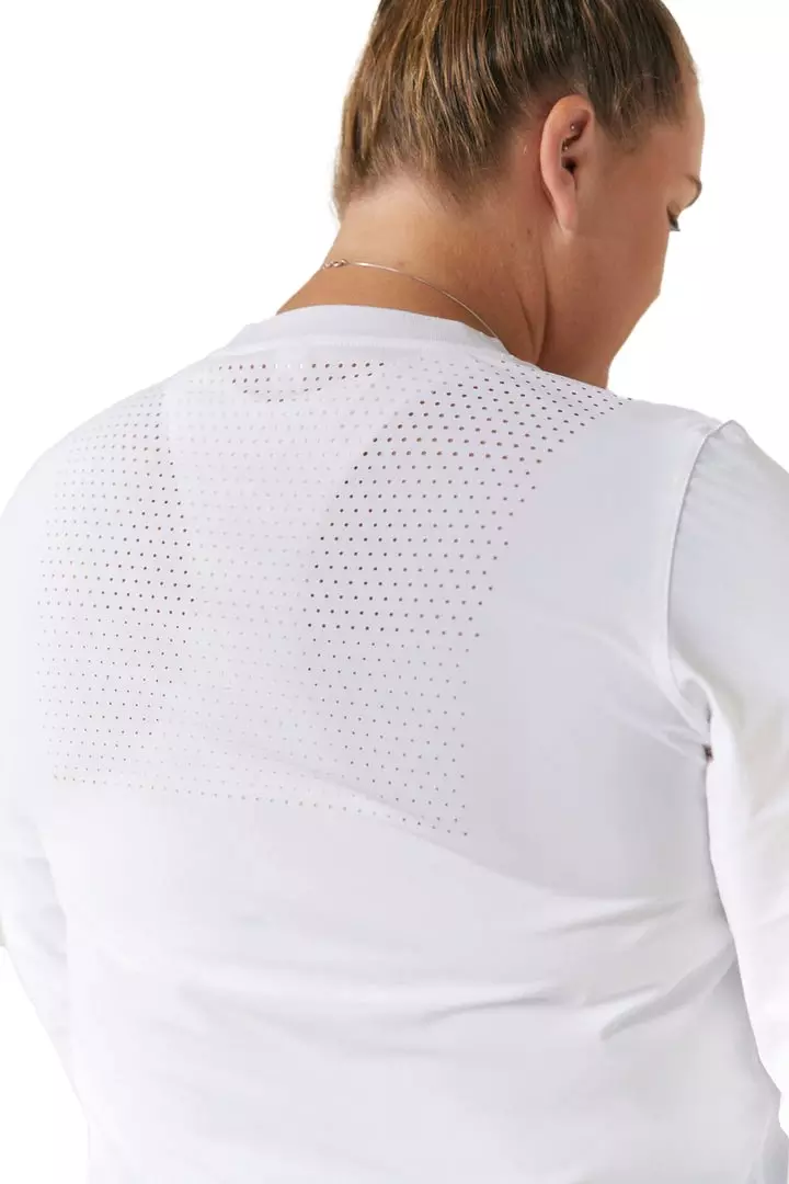 RIP-IT Women's Leopard Cast Long Sleeve Training Top - White - WHITE