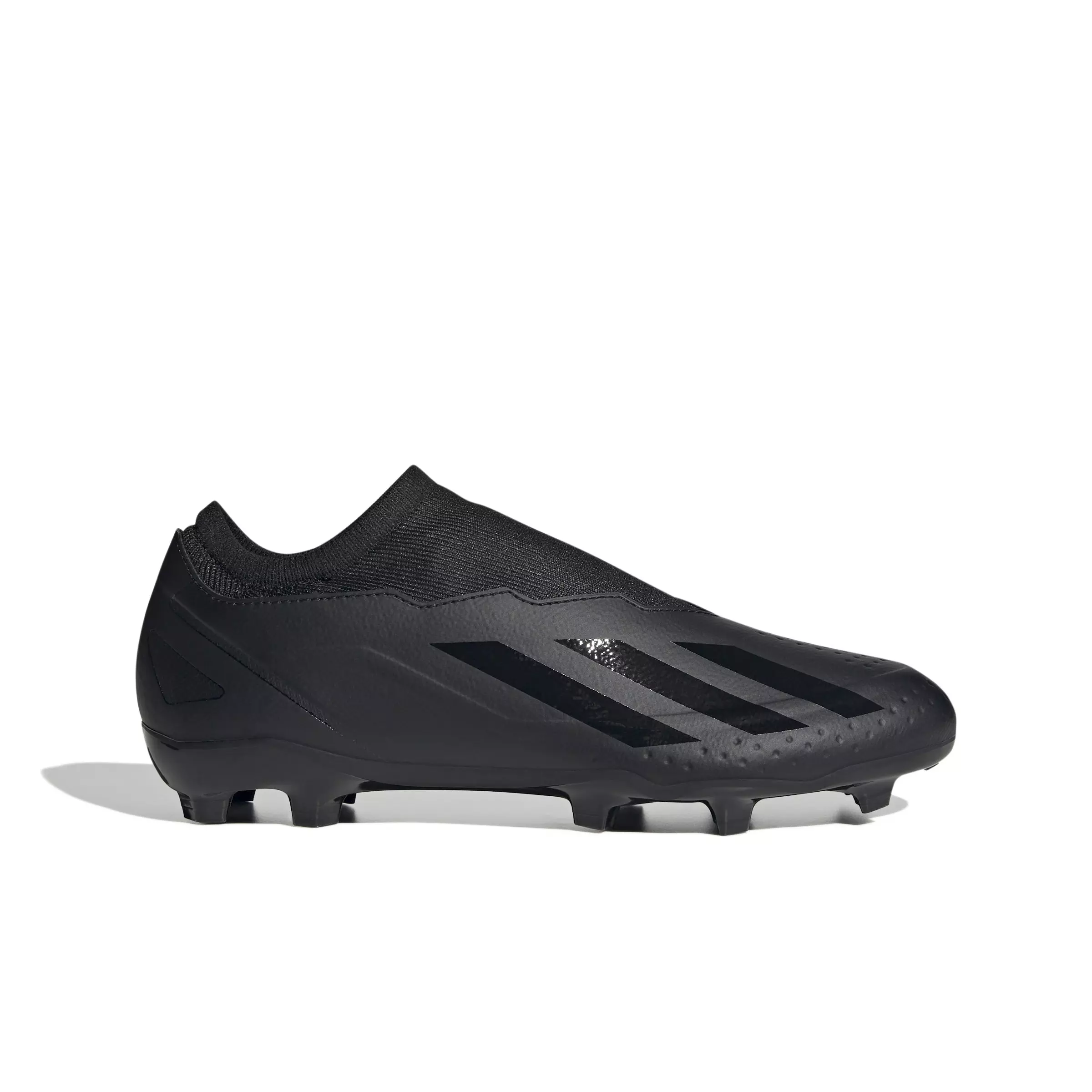 adidas X Crazyfast.3 Laceless Firm Ground "Core Black/Core Black/Core Black" Men's Soccer Cleat - BLACK/BLACK/BLACK