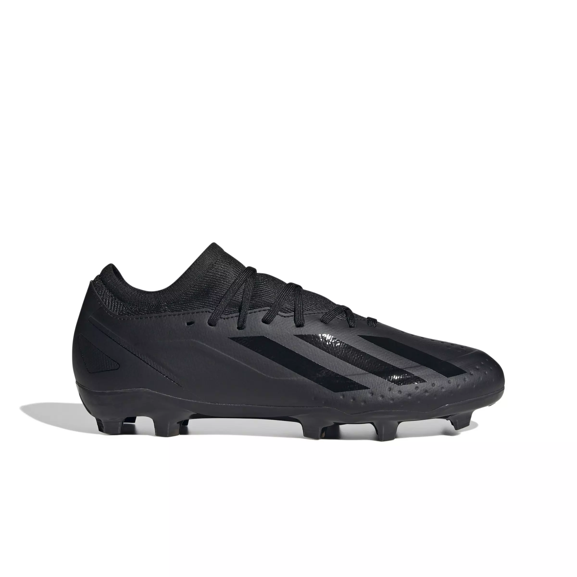 adidas X Crazyfast.3 Firm Ground "Core Black/Core Black/Core Black" Men's Soccer Cleat - BLACK/BLACK/BLACK