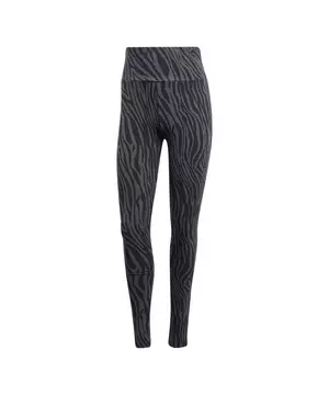 adidas Women\'s City Originals Hibbett | - Zebra - Print All Over Gear Grey/Black Tights