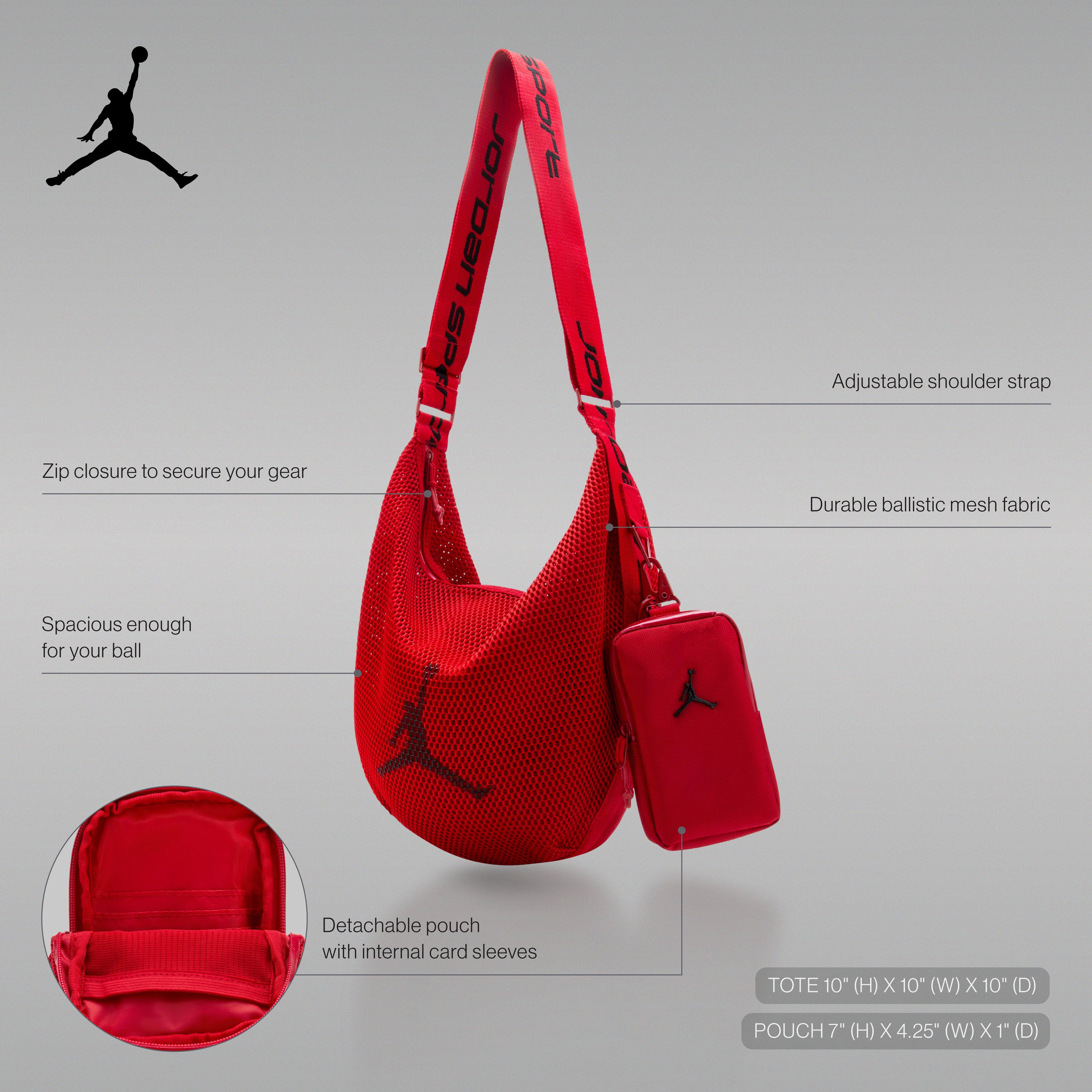 Jordan Sport Ball Red Carrier