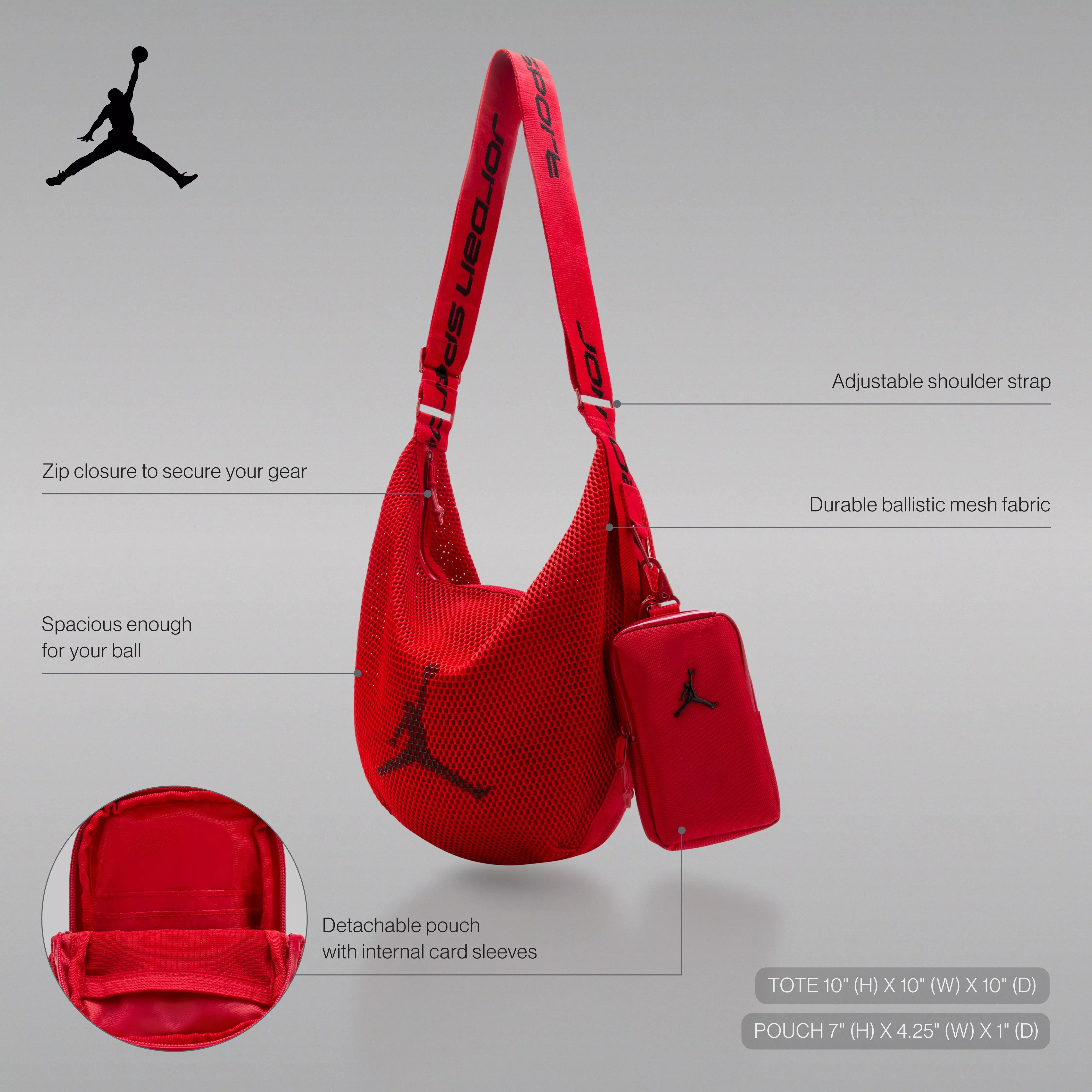 Jordan Sport Ball Carrier - Red - RED
