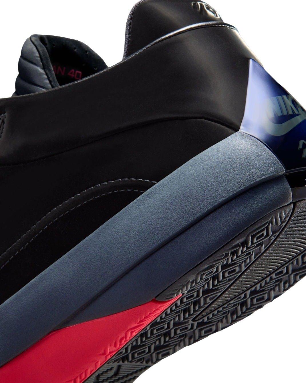 Jordan Air Jordan 40 'Infrared "Black/Dark Grey/Infrared 23" Men's Basketball Shoe - BLACK/DK GREY/RED Thumbnail View 7