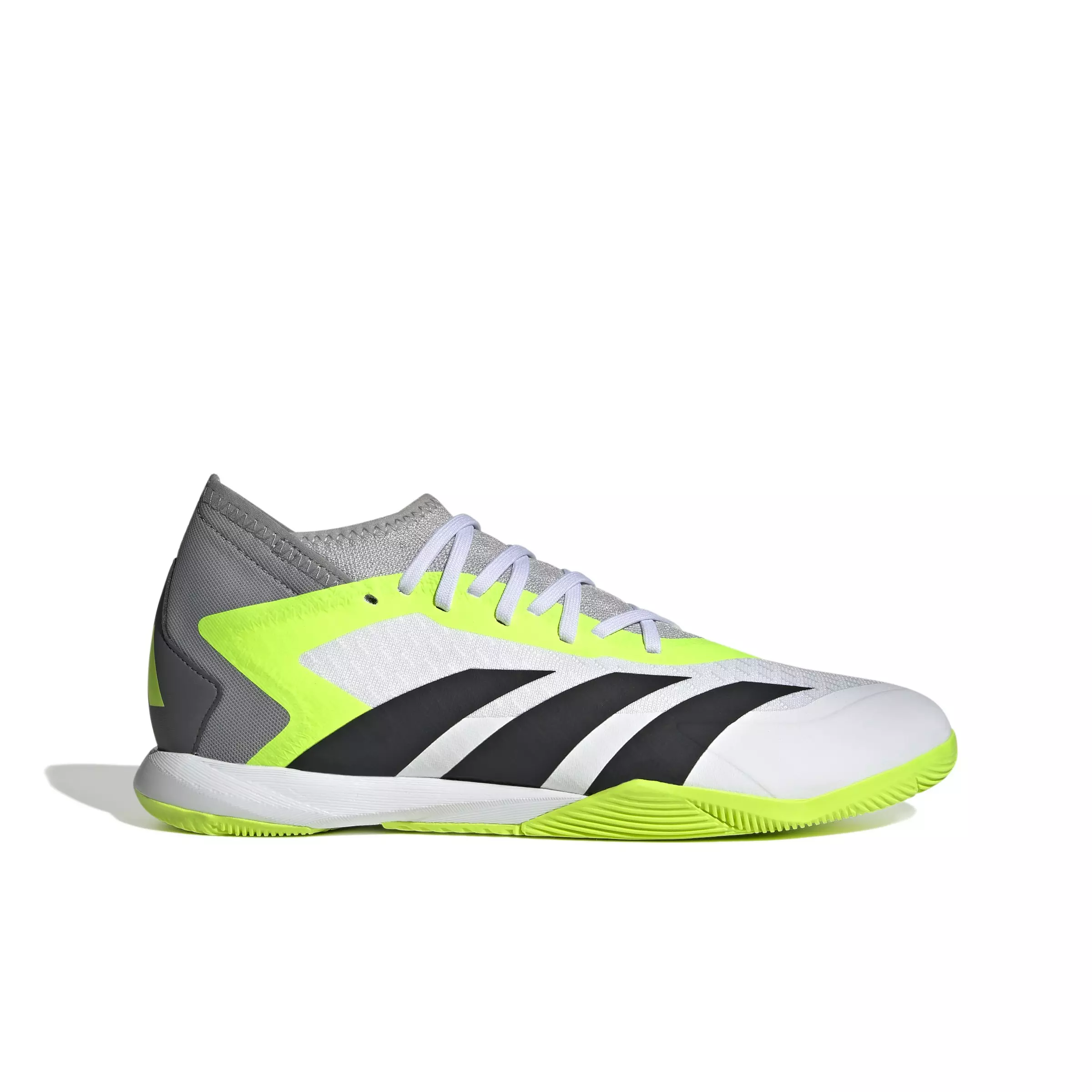adidas Predator Accuracy.3 Indoor "Ftwr White/Core Black/Luclem" Men's Soccer Shoe - WHITE/BLACK/LUCLEM