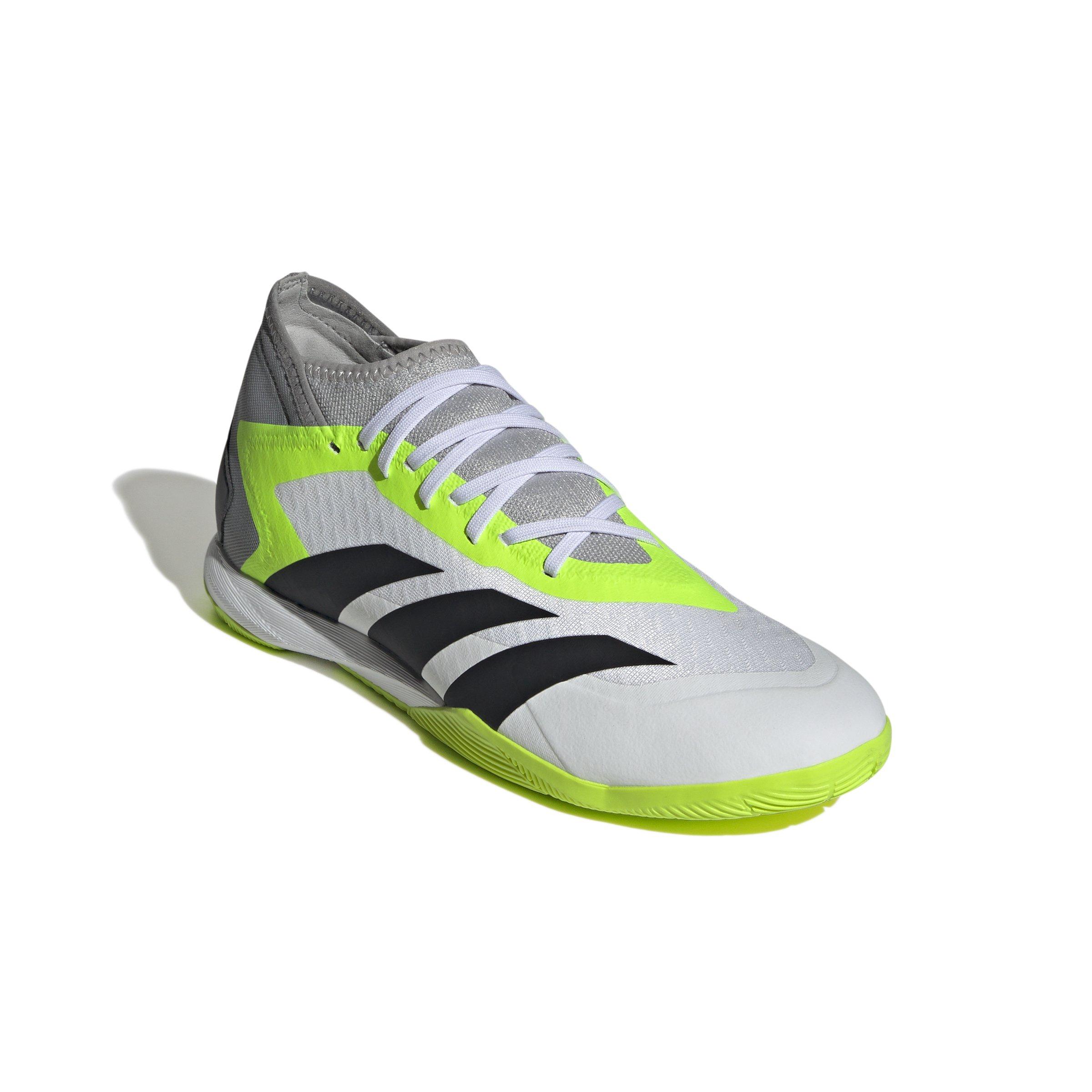 adidas Predator Accuracy.3 Indoor "Ftwr White/Core Black/Luclem" Men's Soccer Shoe - WHITE/BLACK/LUCLEM Thumbnail View 3