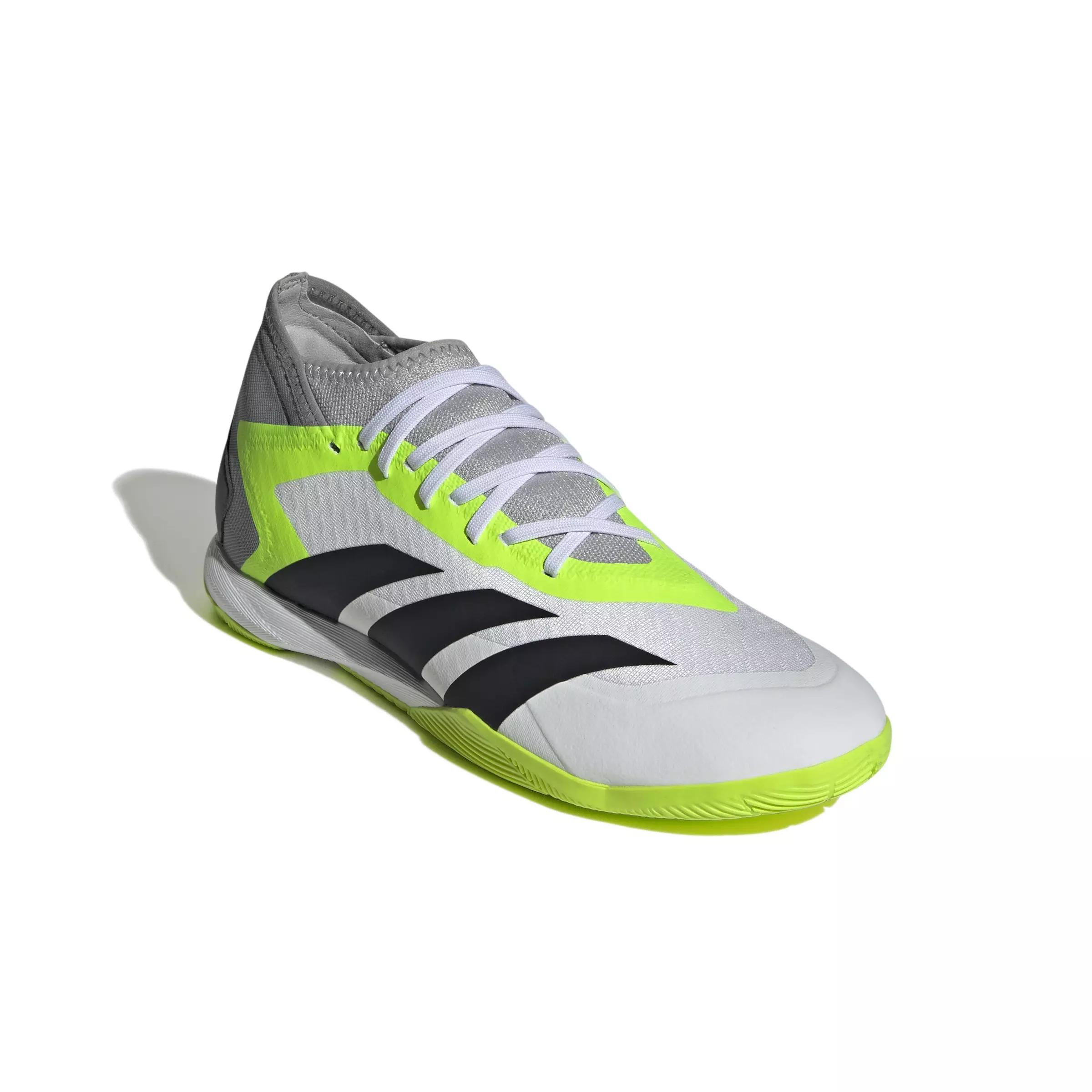 adidas Predator Accuracy.3 Indoor "Ftwr White/Core Black/Luclem" Men's Soccer Shoe - WHITE/BLACK/LUCLEM