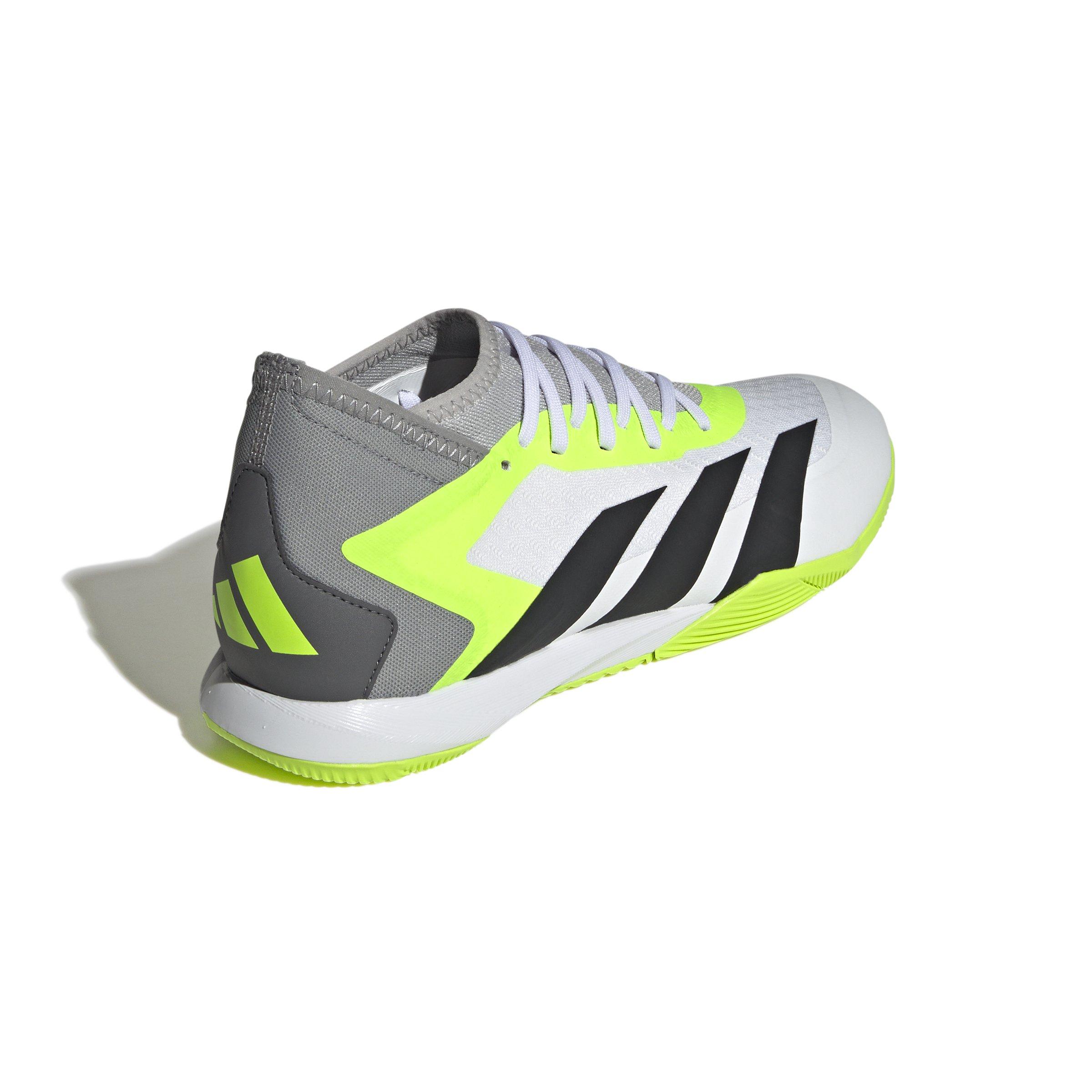 adidas Predator Accuracy.3 Indoor "Ftwr White/Core Black/Luclem" Men's Soccer Shoe - WHITE/BLACK/LUCLEM Thumbnail View 4