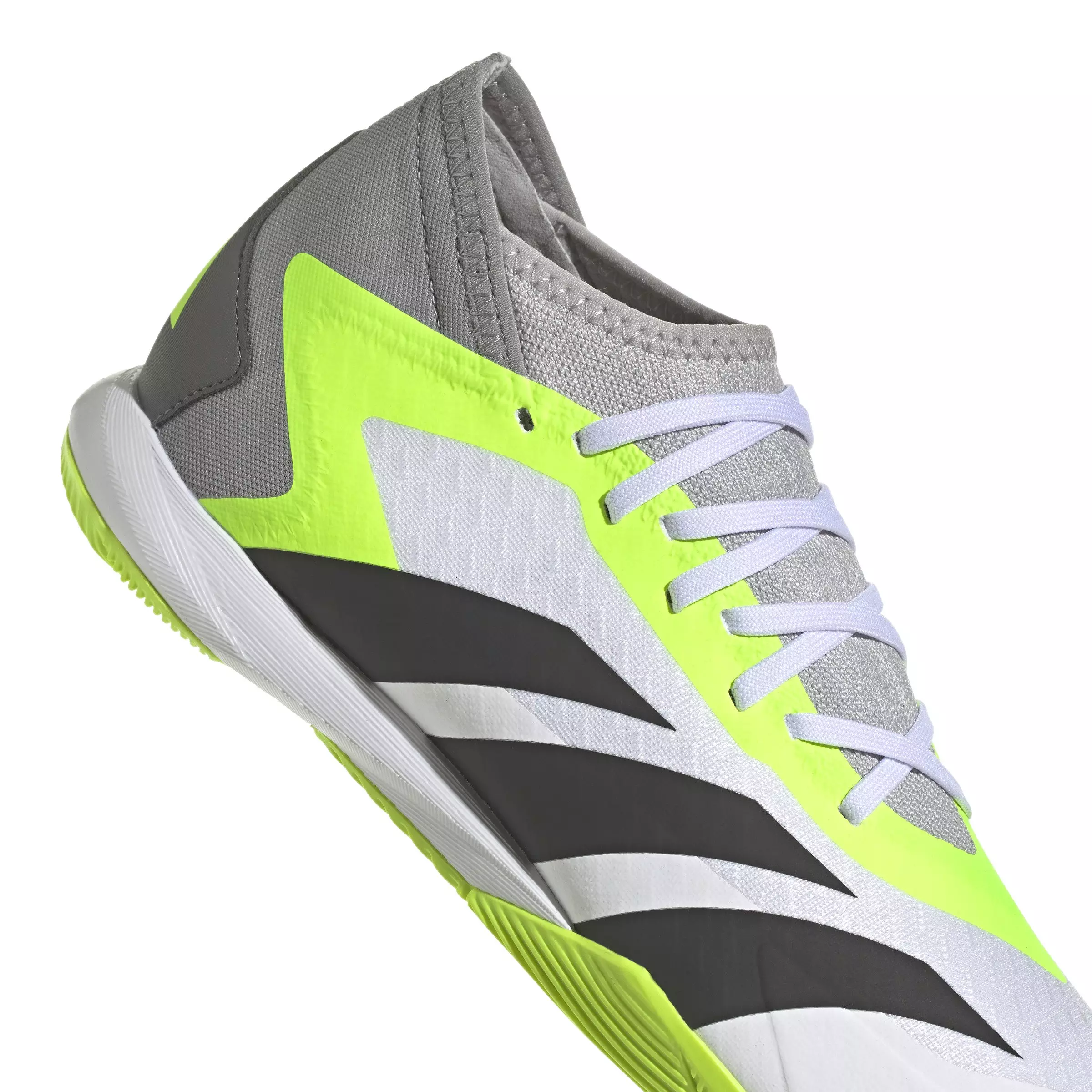 adidas Predator Accuracy.3 Indoor "Ftwr White/Core Black/Luclem" Men's Soccer Shoe - WHITE/BLACK/LUCLEM