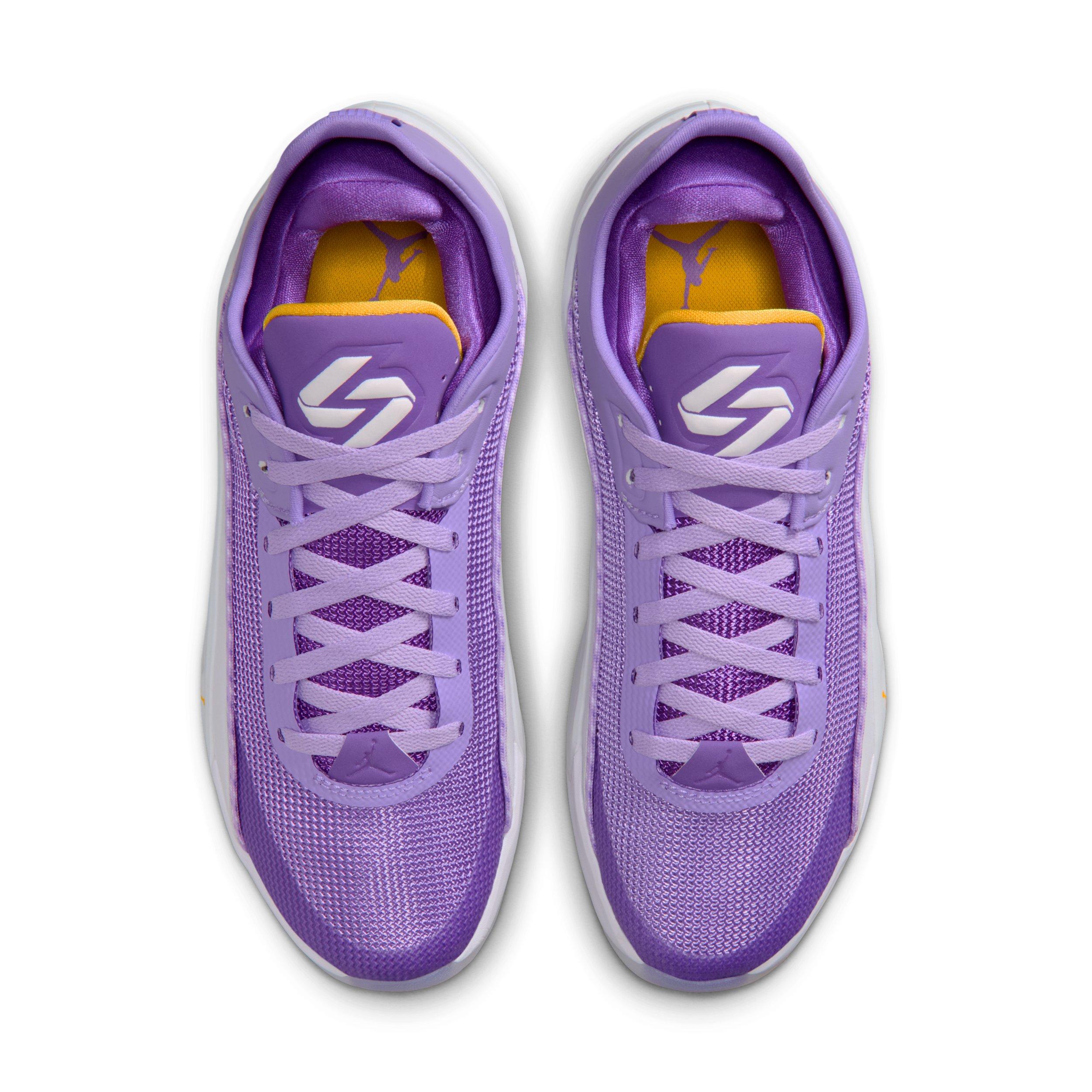 Jordan Luka 5 "White/Atomic Violet/Wild Berry/White" Men's Basketball Shoe - WHITE/VIOLET/BERRY/WHITE Thumbnail View 4