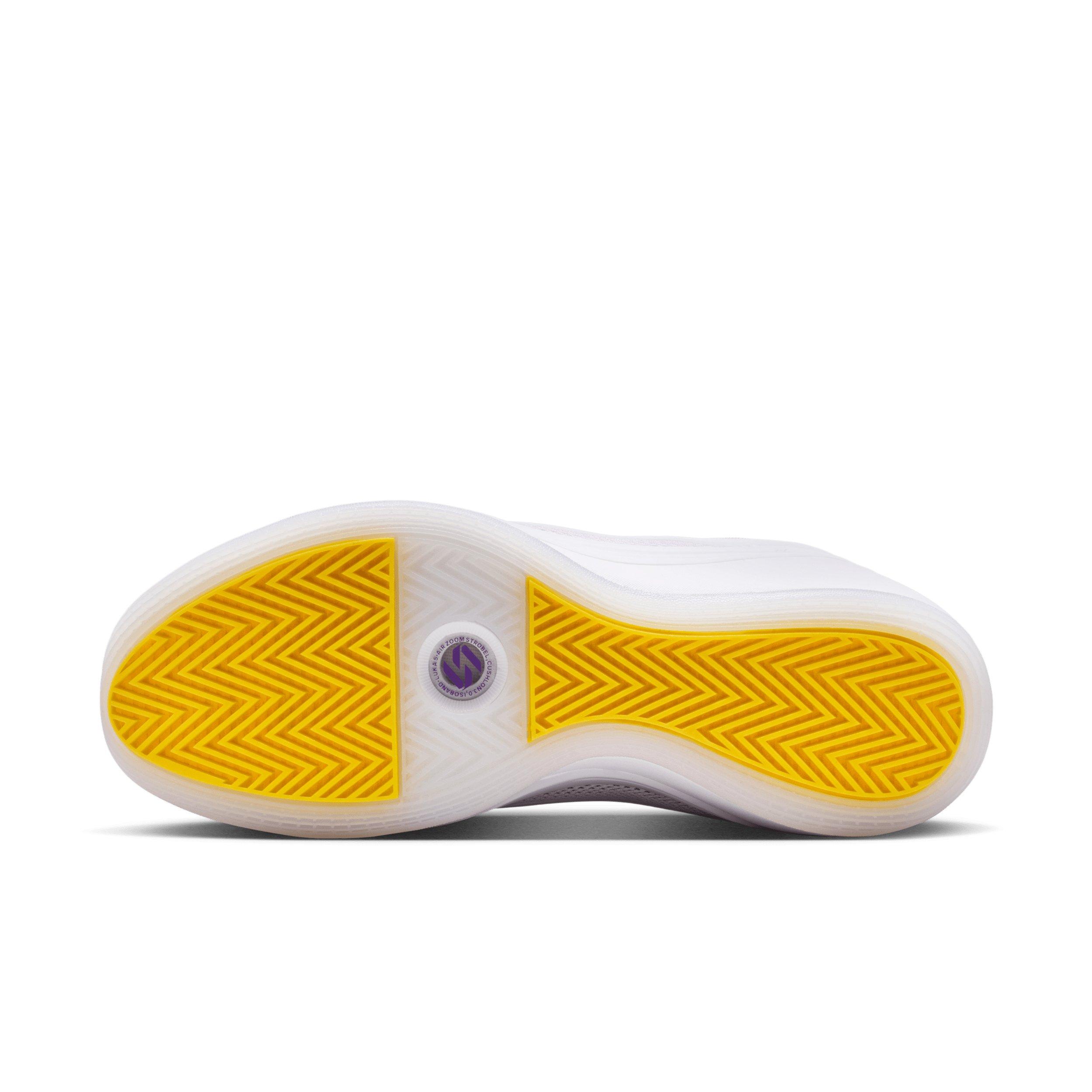 Jordan Luka 5 "White/Atomic Violet/Wild Berry/White" Men's Basketball Shoe - WHITE/VIOLET/BERRY/WHITE Thumbnail View 6
