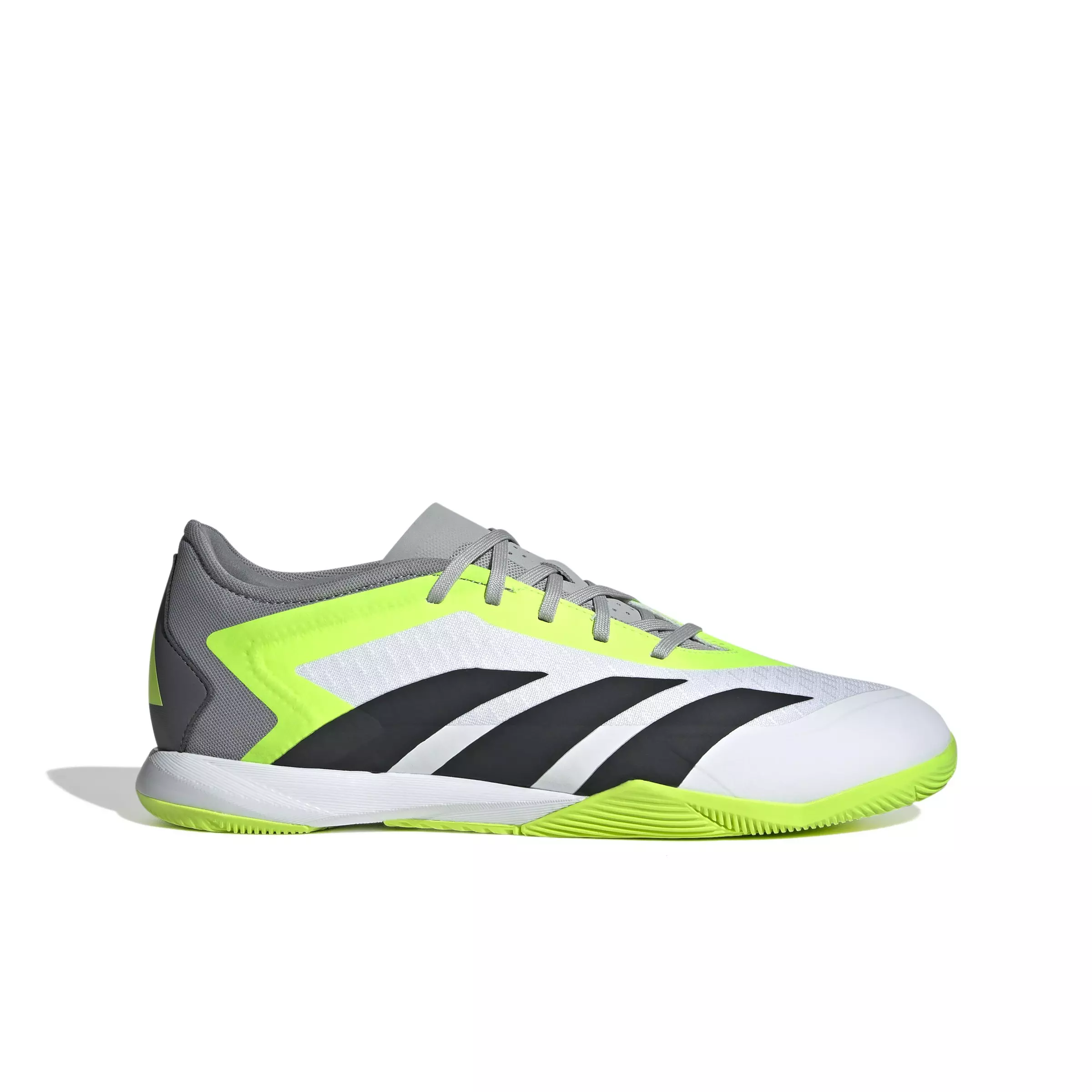 adidas Predator Accuracy.3 Low Indoor "Ftwr White/Core Black/Luclem" Men's Soccer Shoe - WHITE/BLACK/LUCLEM