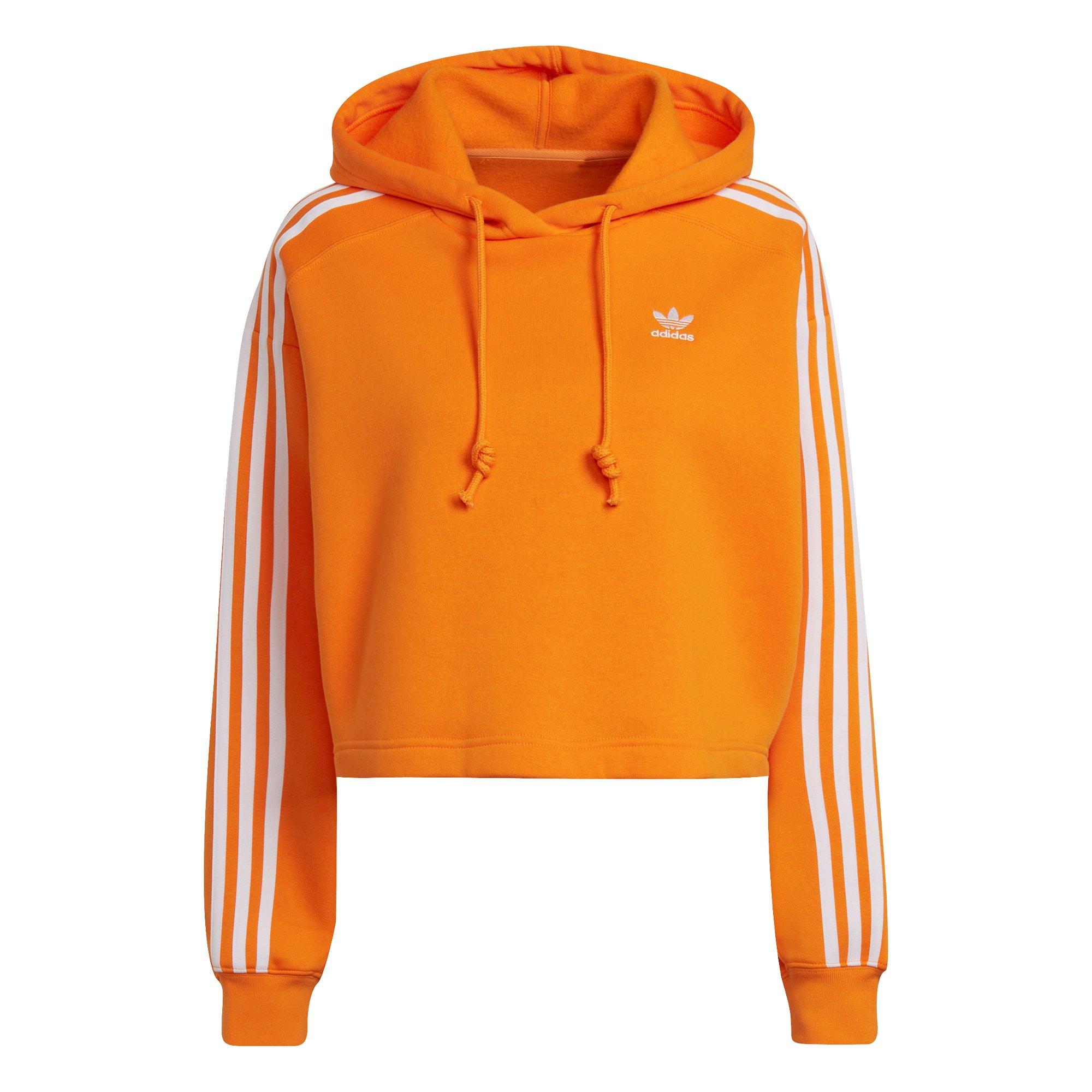 adidas Women s Originals Adicolor Classics Cropped Hoodie Orange