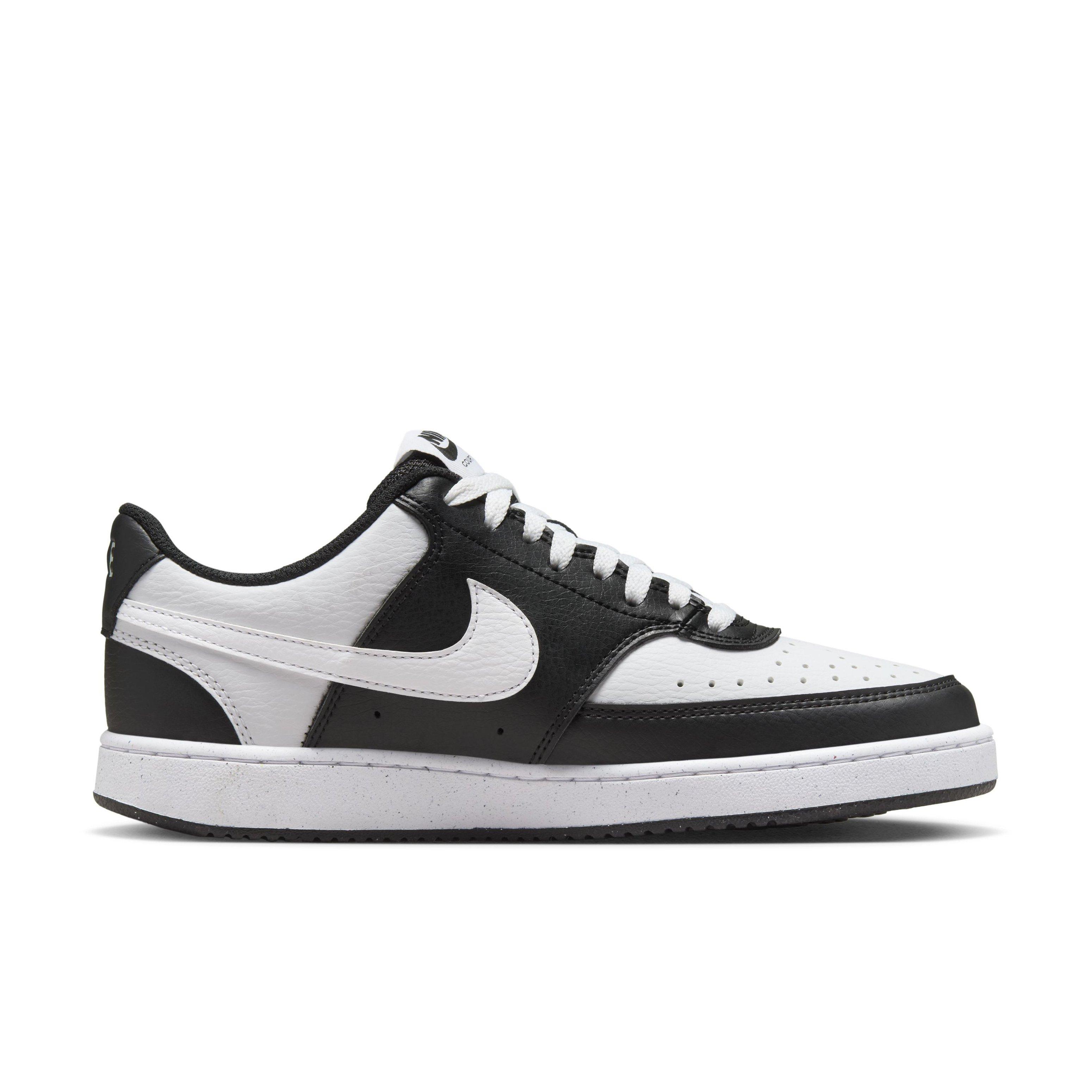 Nike Court Vision Low Next Nature "Black/White" Women's Shoe - BLACK/WHITE Thumbnail View 1