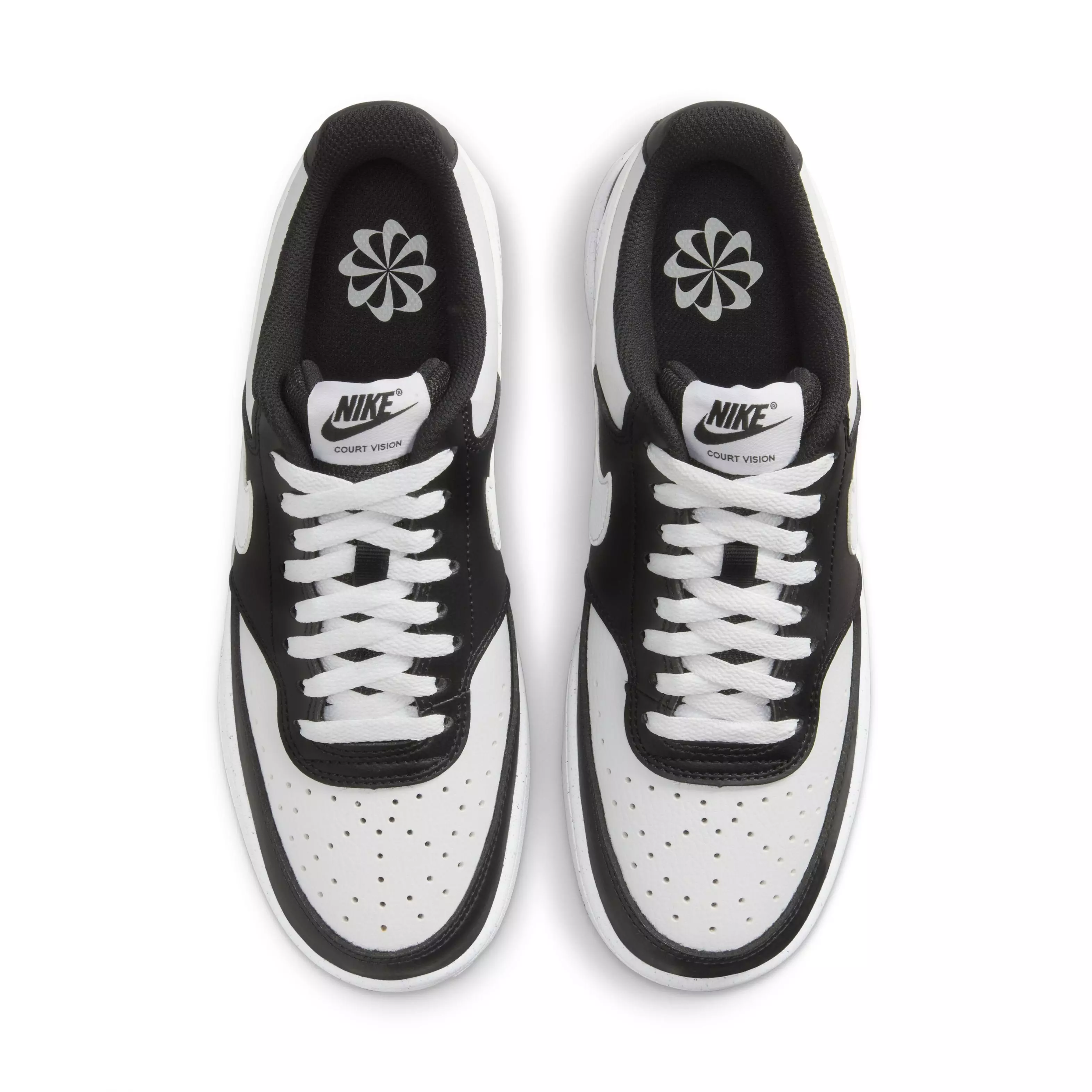 Nike Court Vision Low Next Nature "Black/White" Women's Shoe - BLACK/WHITE