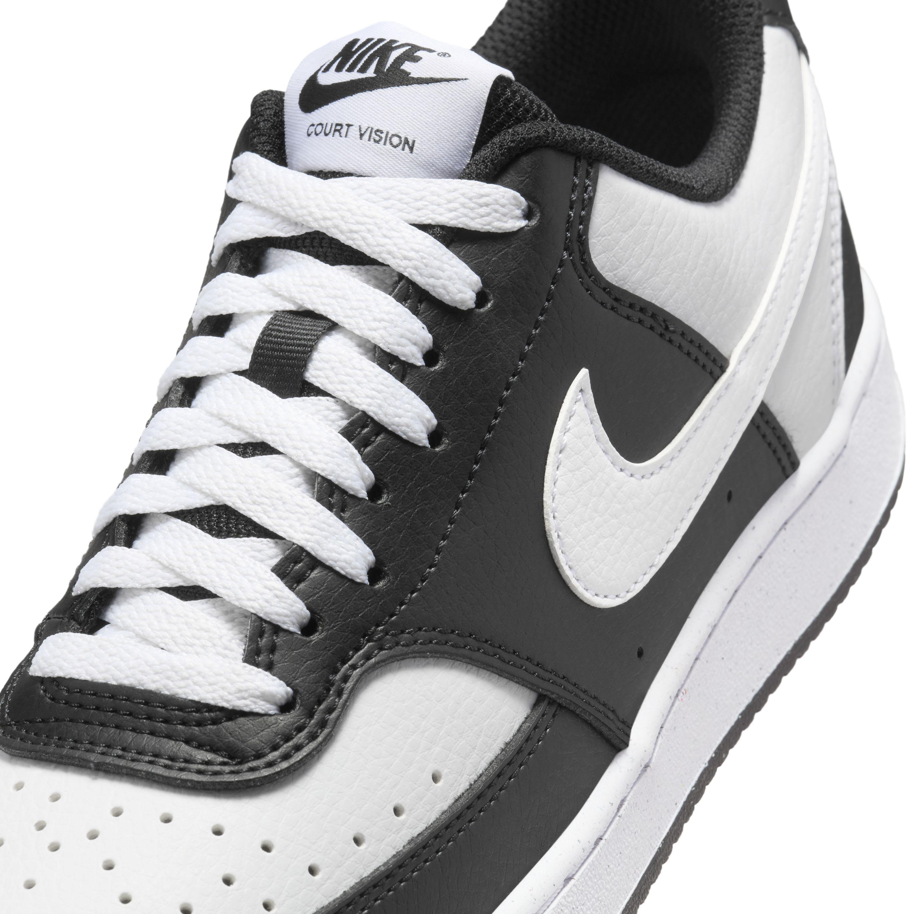 Nike Court Vision Low Next Nature "Black/White" Women's Shoe - BLACK/WHITE Thumbnail View 7