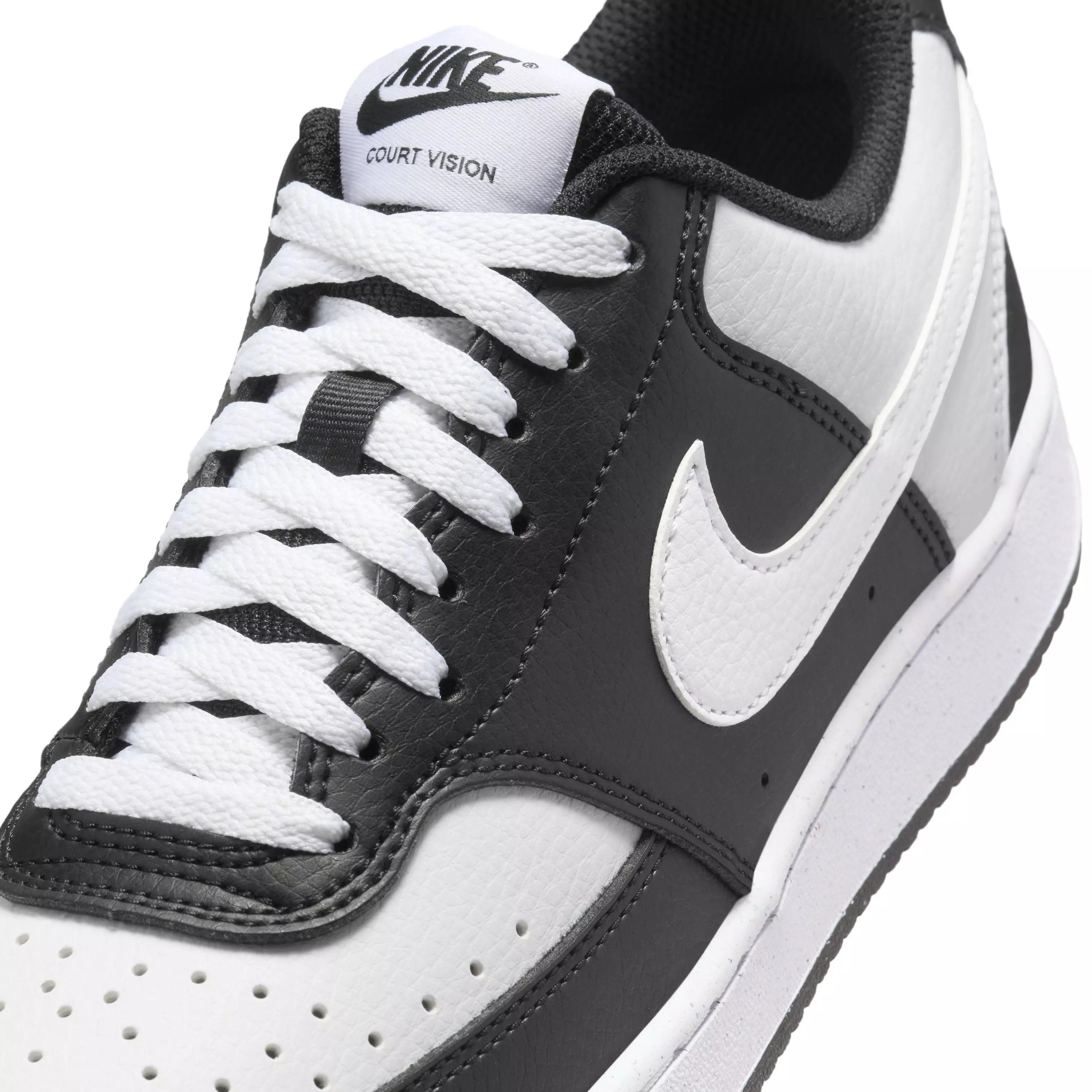 Nike Court Vision Low Next Nature "Black/White" Women's Shoe - BLACK/WHITE
