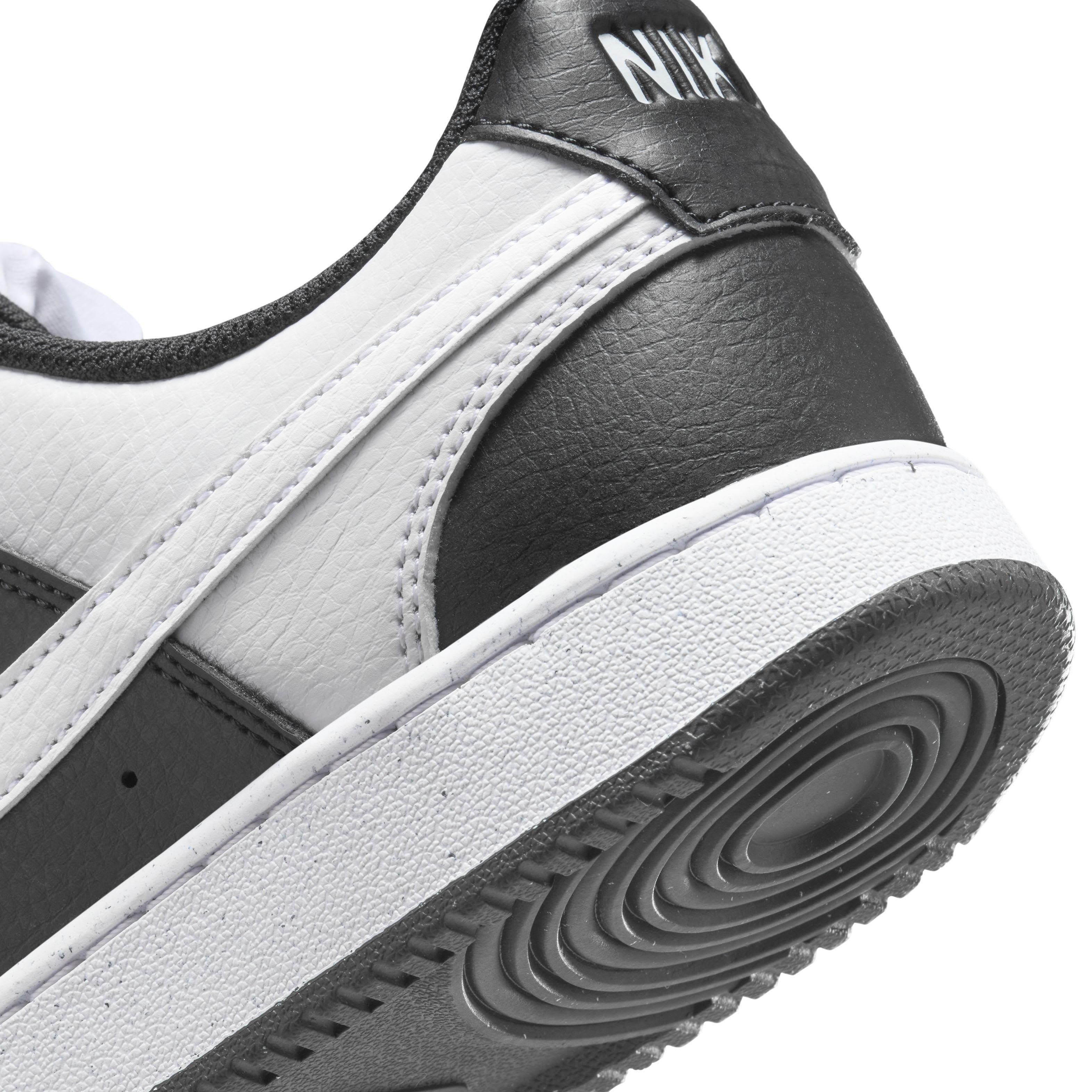 Nike Court Vision Low Next Nature "Black/White" Women's Shoe - BLACK/WHITE Thumbnail View 8