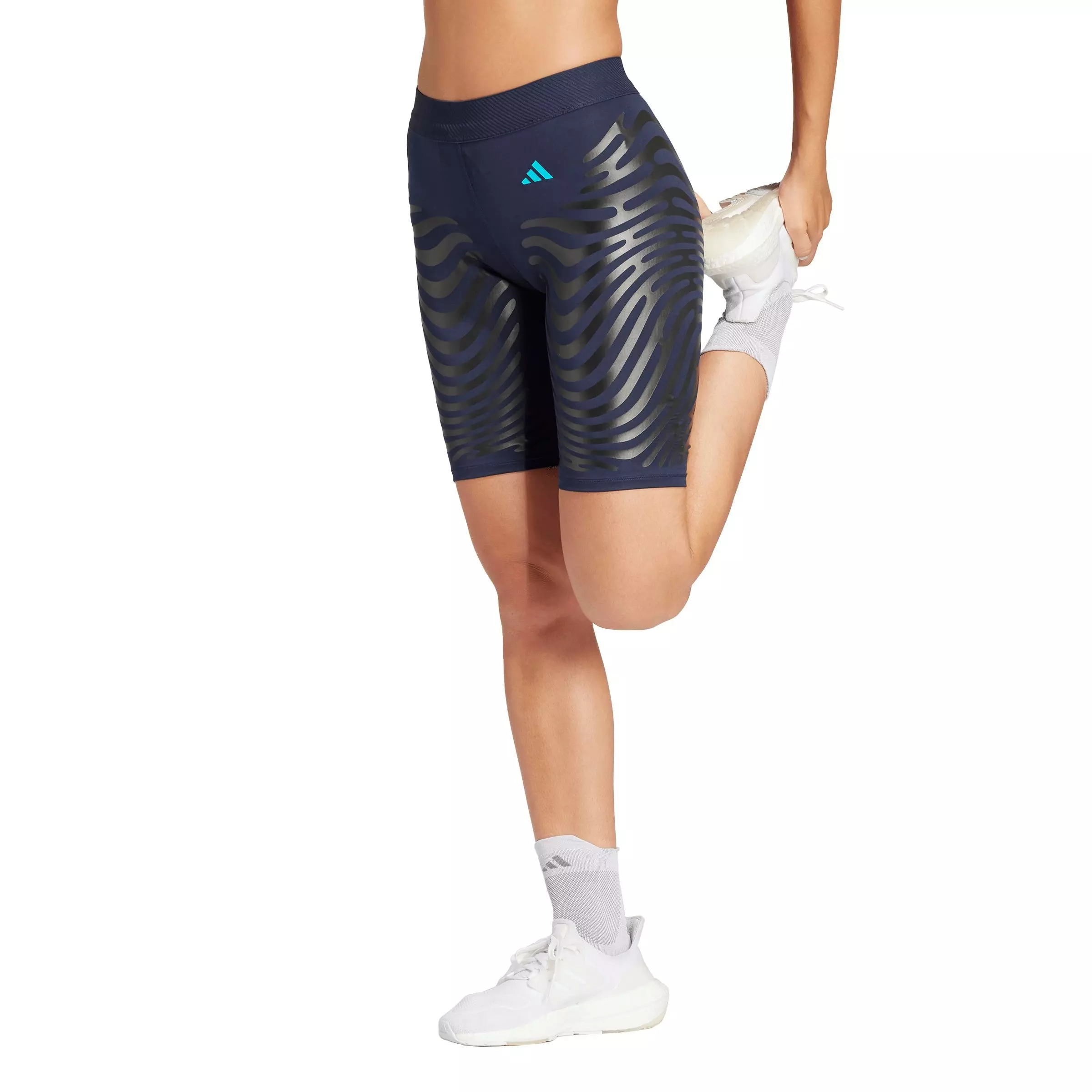 adidas Women's Adizero Control Running Tight Shorts - Dark Blue - DK BLUE