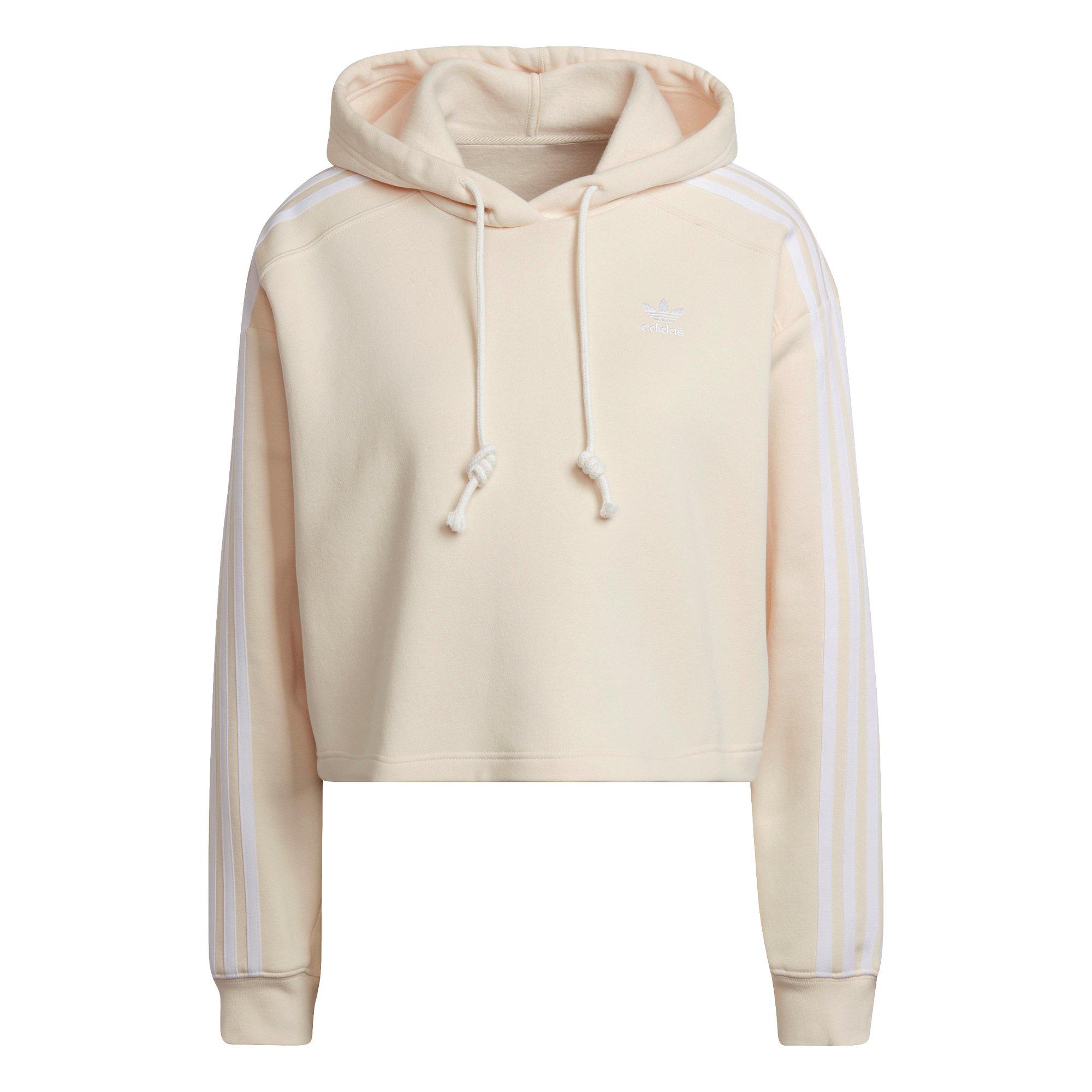 Adidas cropped best sale hoodie linen