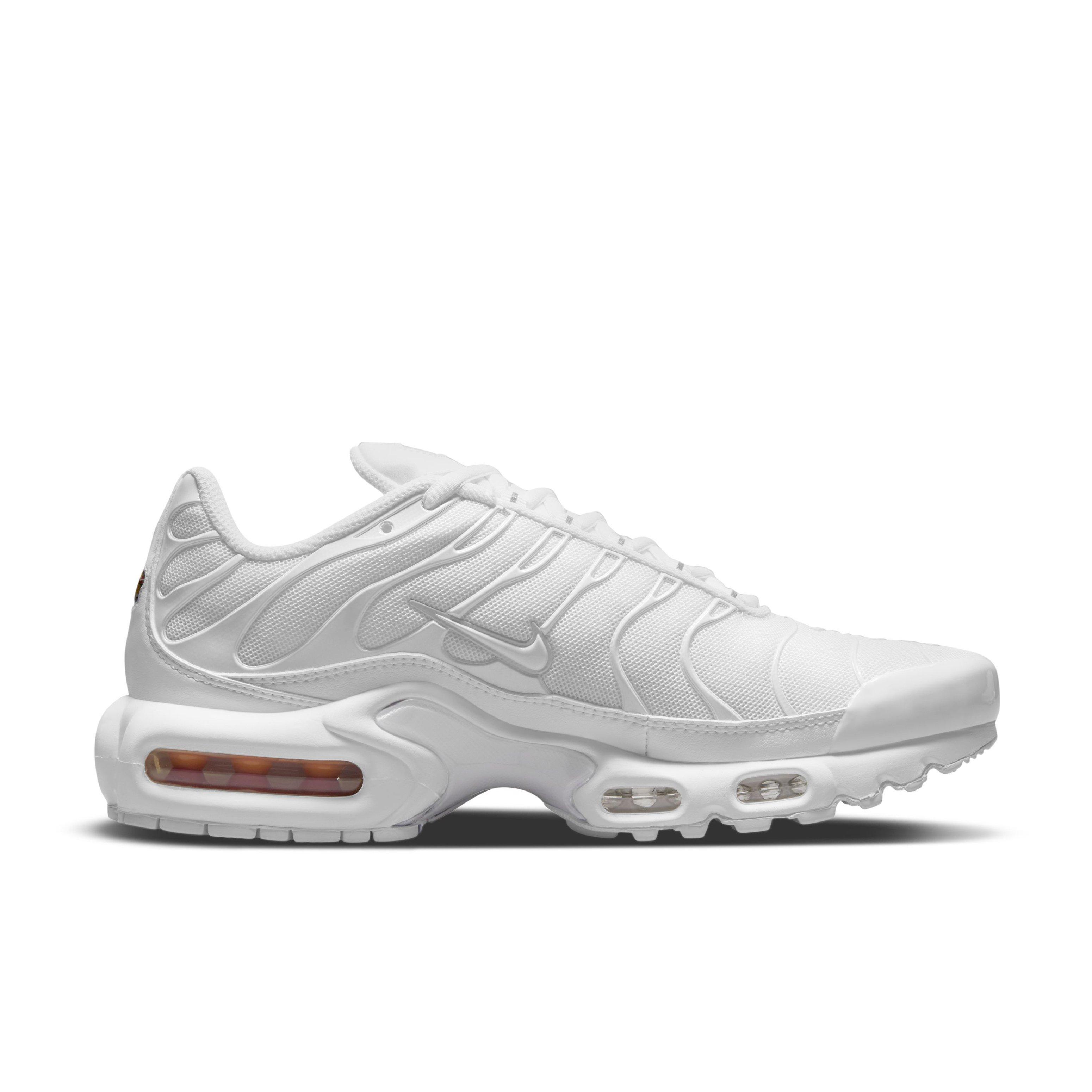 Nike Air Max Plus "White/Pure Platinum/White" Women's Shoe - WHITE/PLATINUM/WHITE Thumbnail View 1