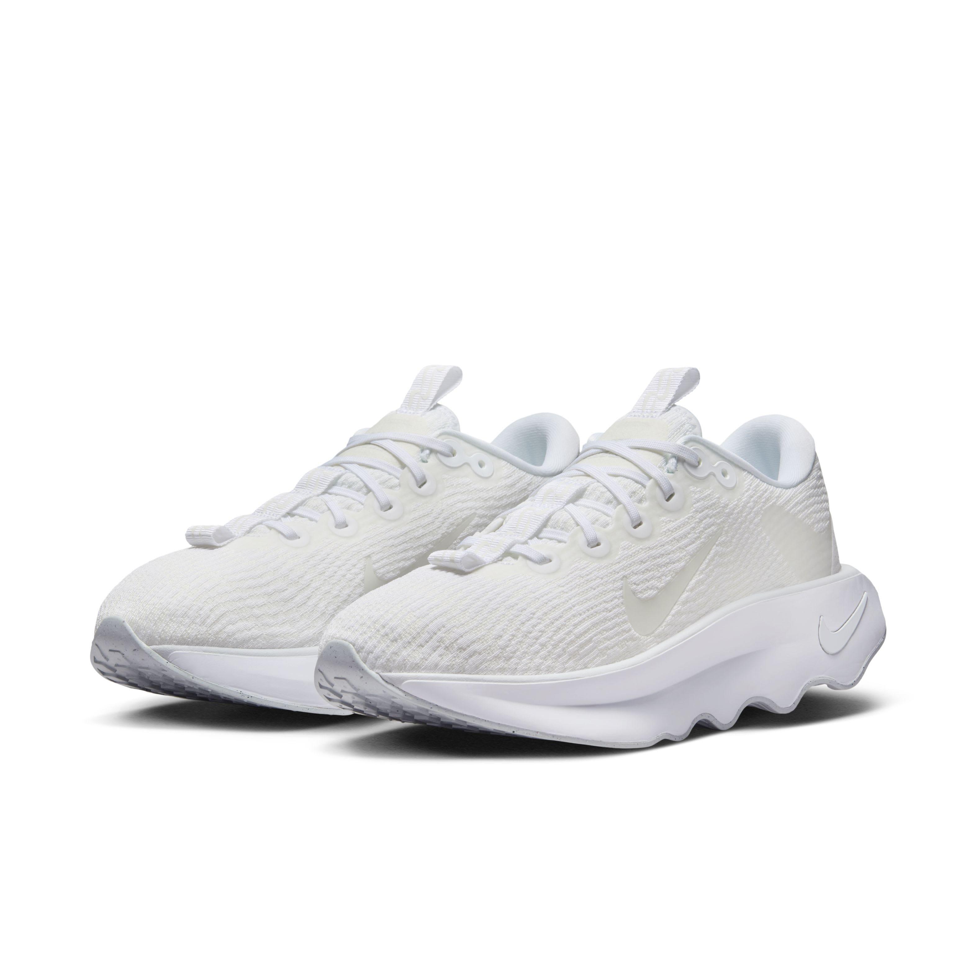 Nike Motiva "White/Summit White/Pure Platinum/White" Women's Walking Shoe - WHITE/WHITE/PLATINUM/WHITE Thumbnail View 3