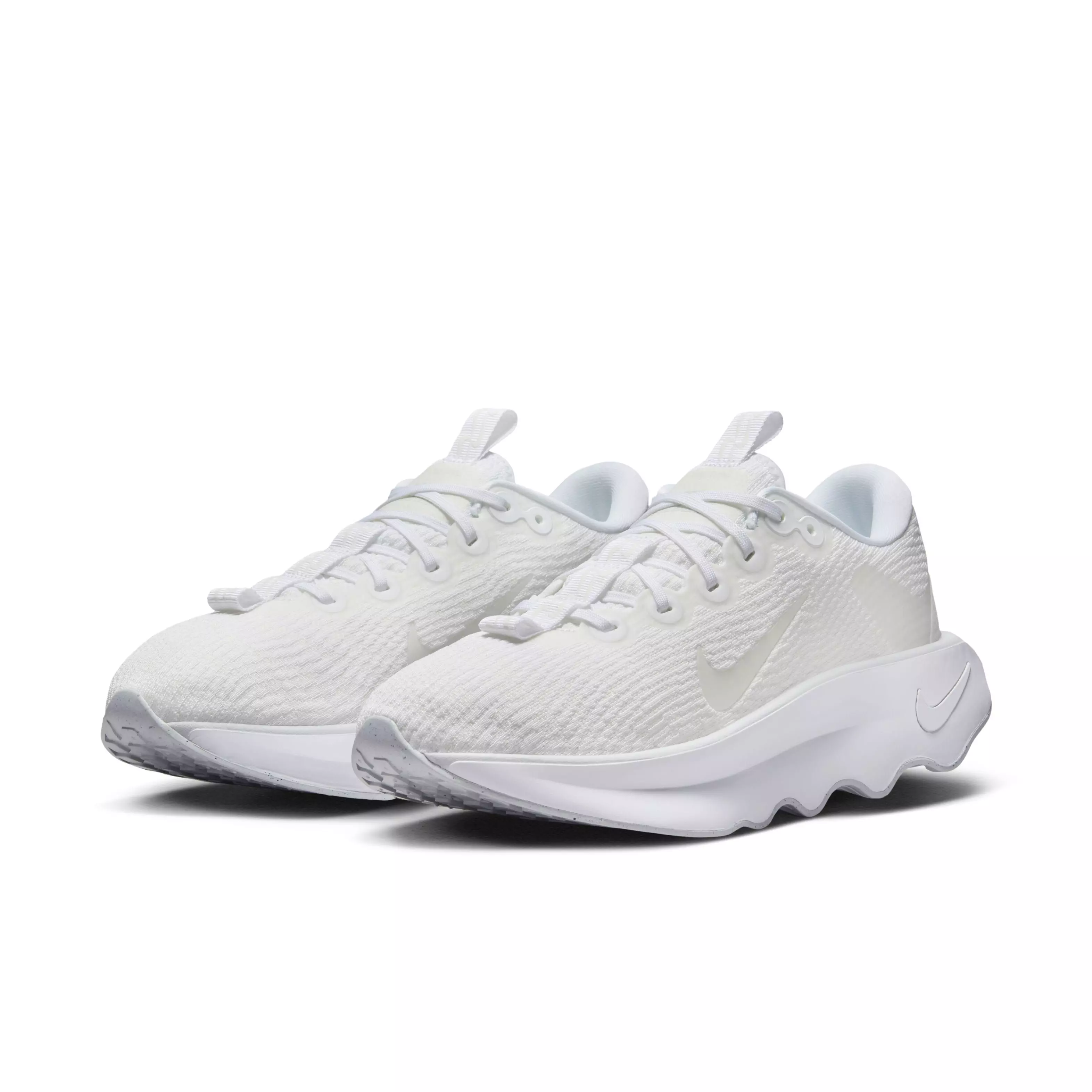 Nike Motiva "White/Summit White/Pure Platinum/White" Women's Walking Shoe - WHITE/WHITE/PLATINUM/WHITE