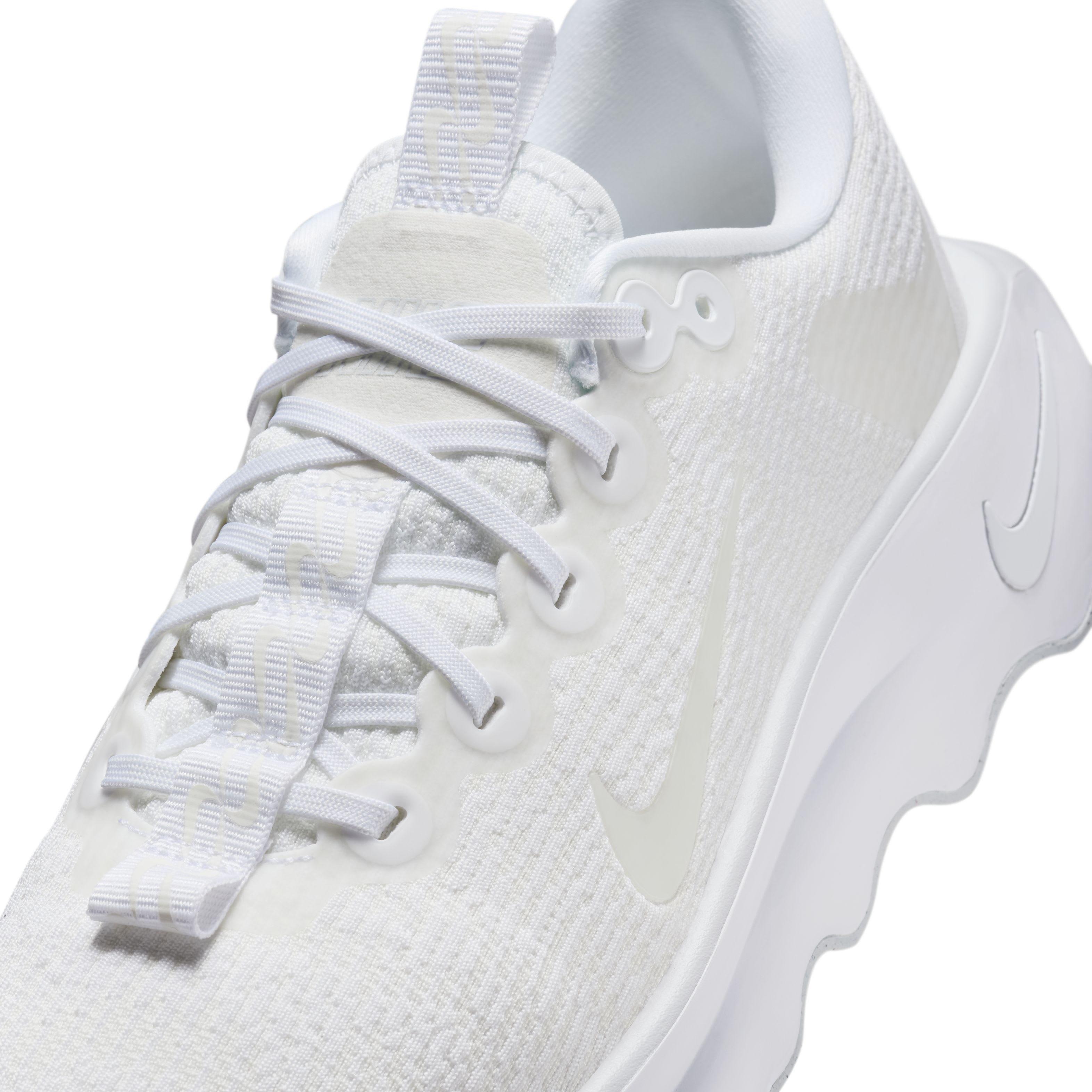 Nike Motiva "White/Summit White/Pure Platinum/White" Women's Walking Shoe - WHITE/WHITE/PLATINUM/WHITE Thumbnail View 7