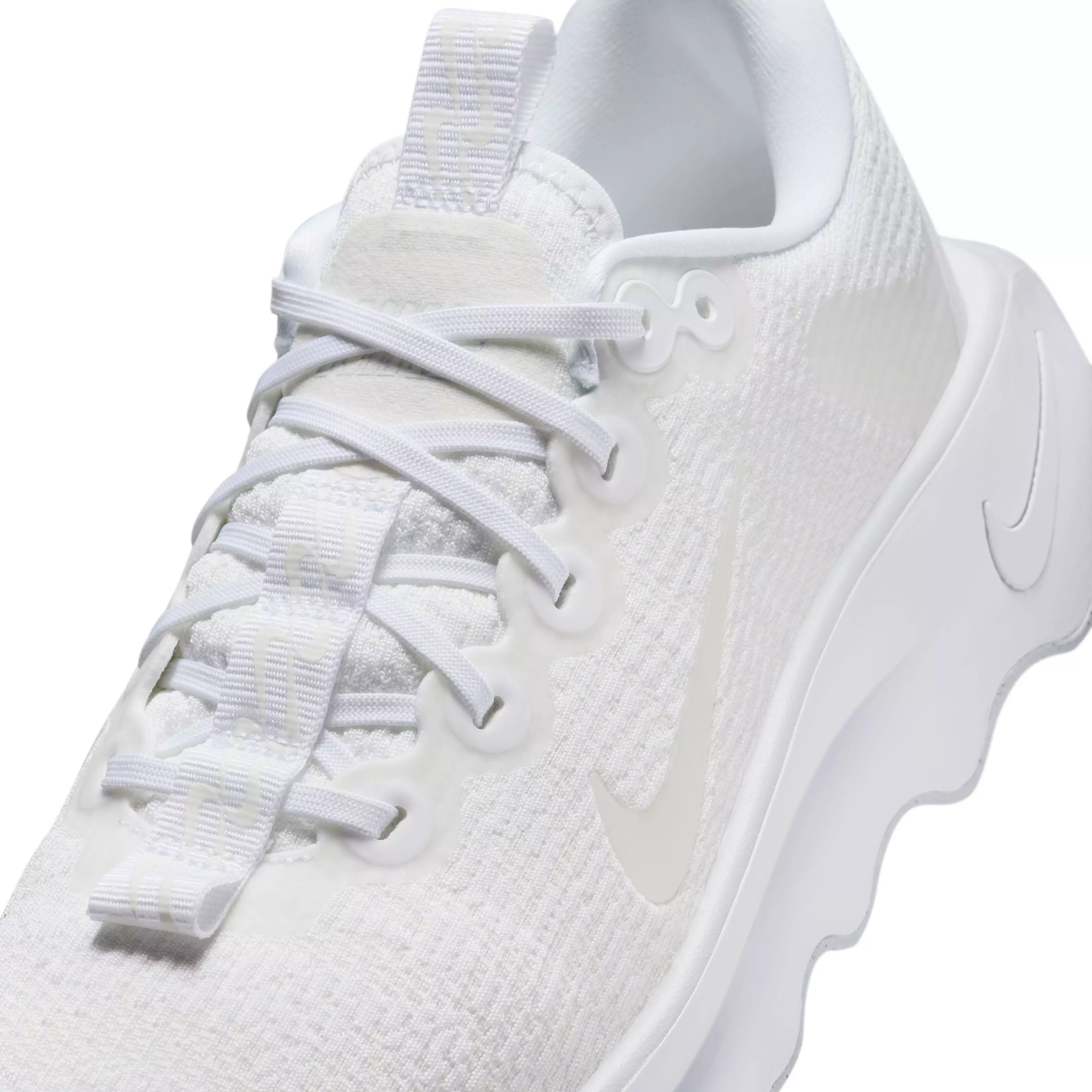 Nike Motiva "White/Summit White/Pure Platinum/White" Women's Walking Shoe - WHITE/WHITE/PLATINUM/WHITE
