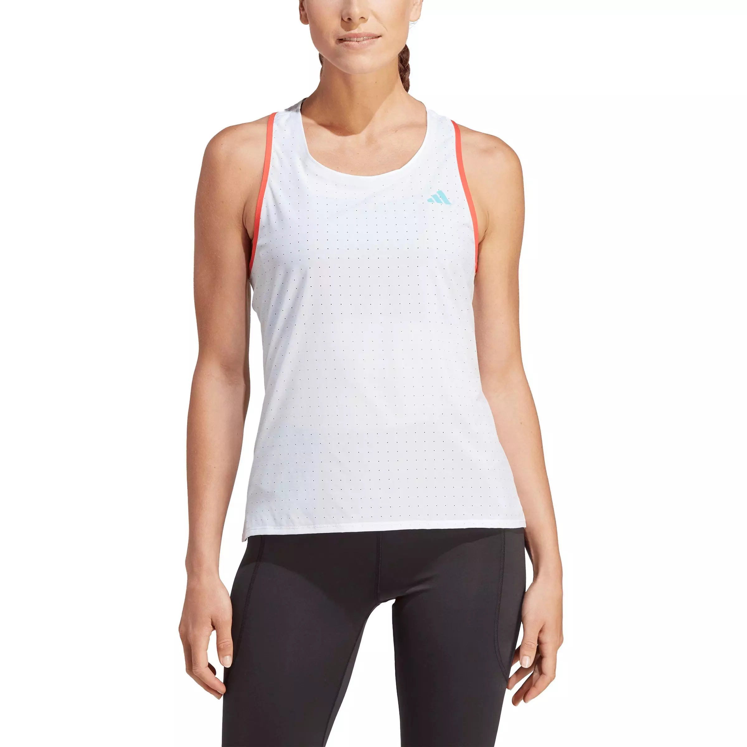 adidas Women's Adizero Running Tank - White - WHITE